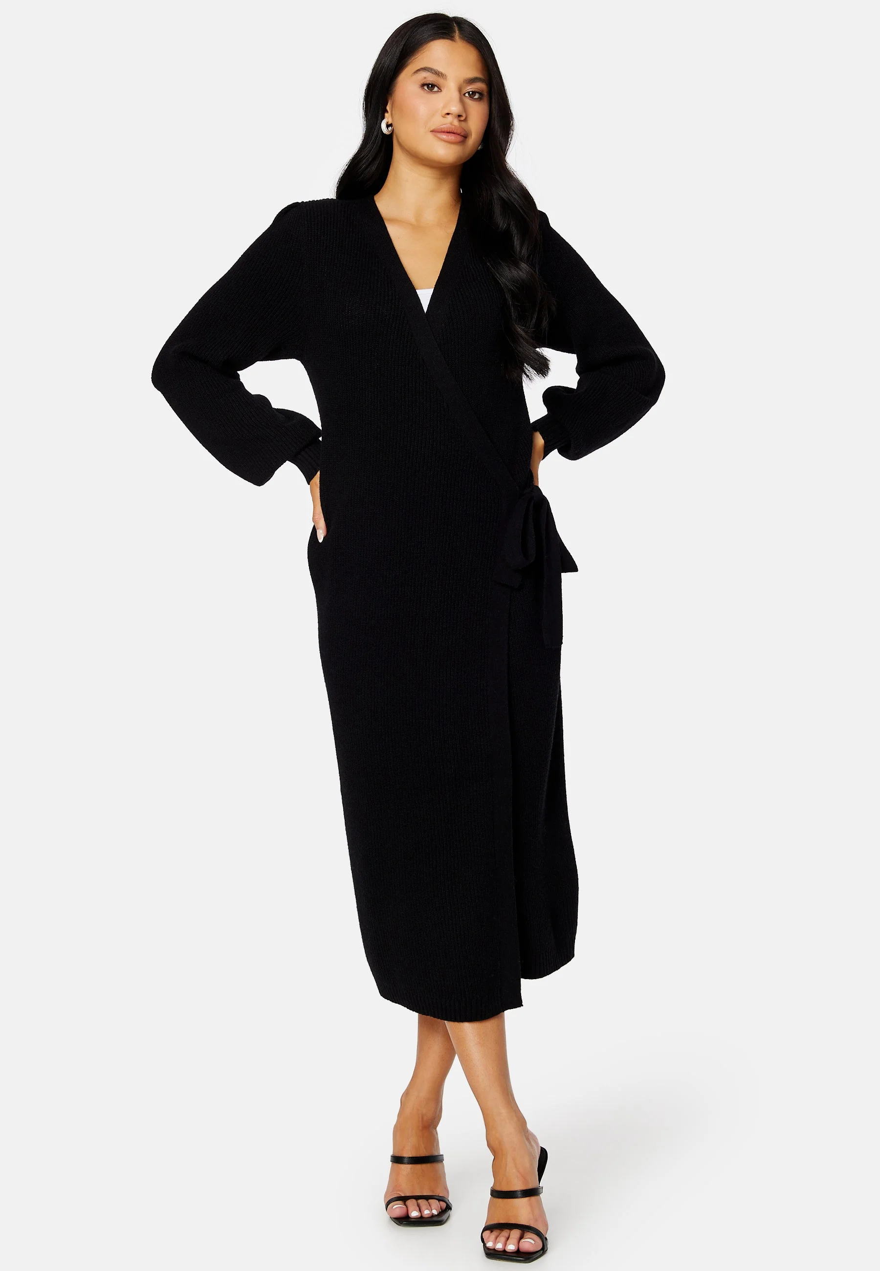 Amelia L/S Knit Wrap Dress