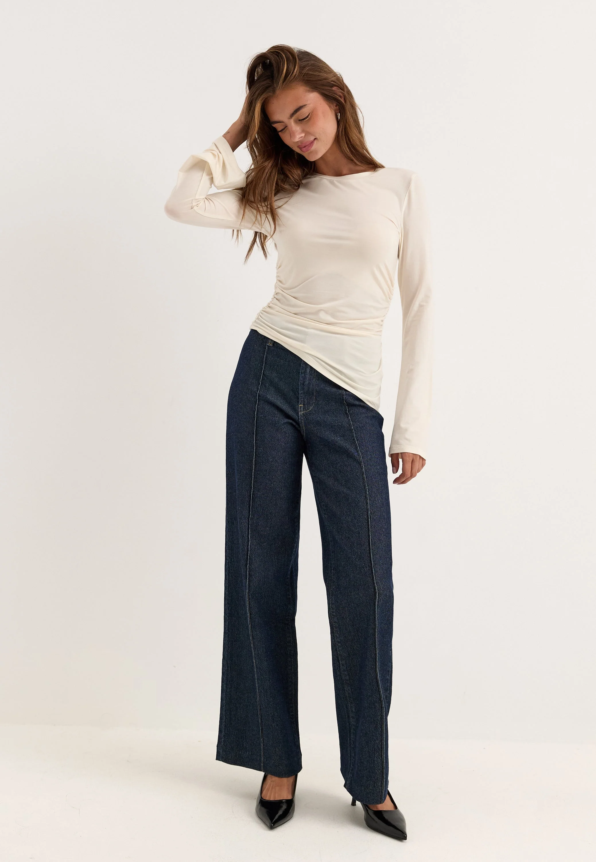 Asymmetric Long Sleeve Top - Image 5