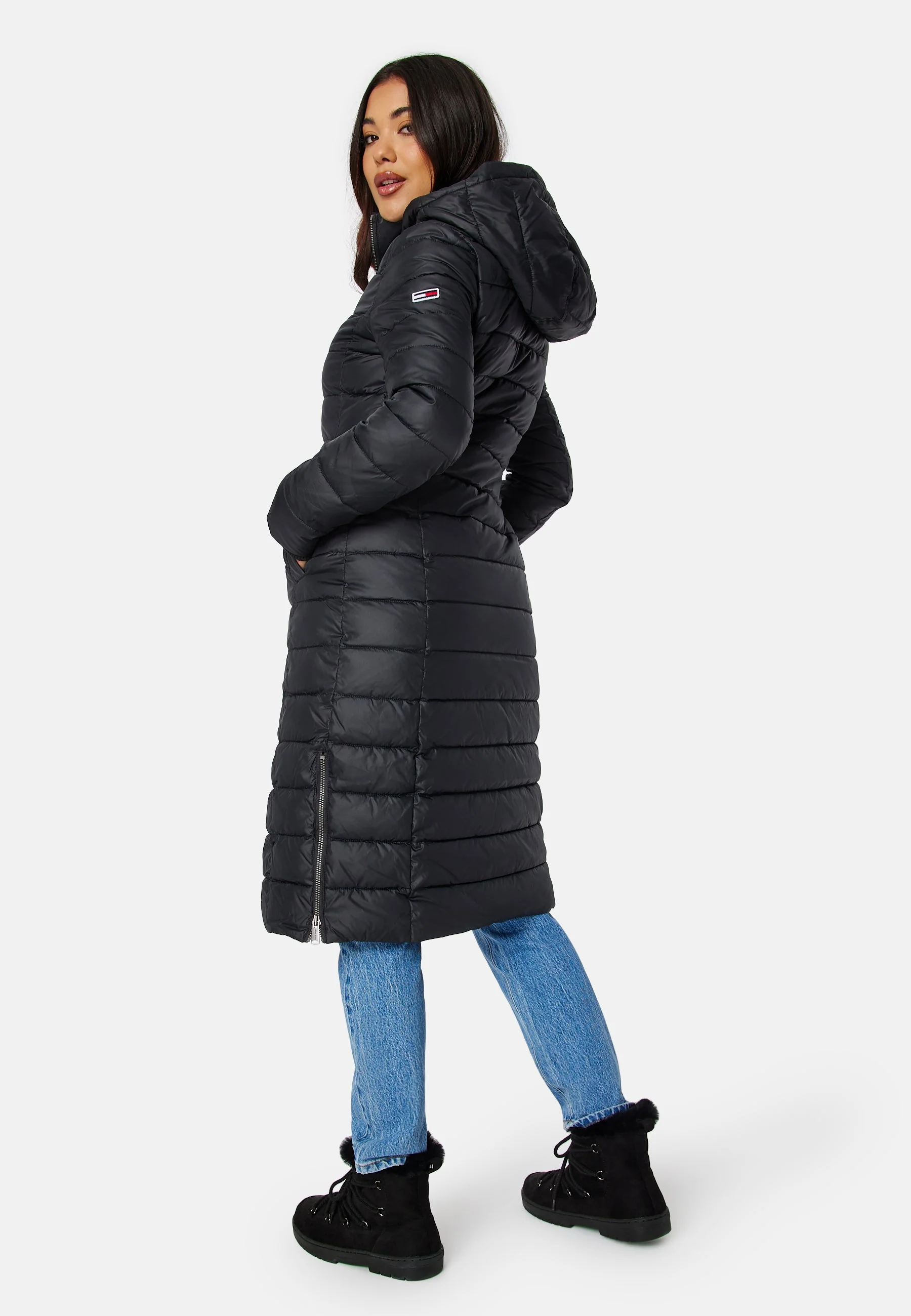 Basic Hooded Coat - Image 3