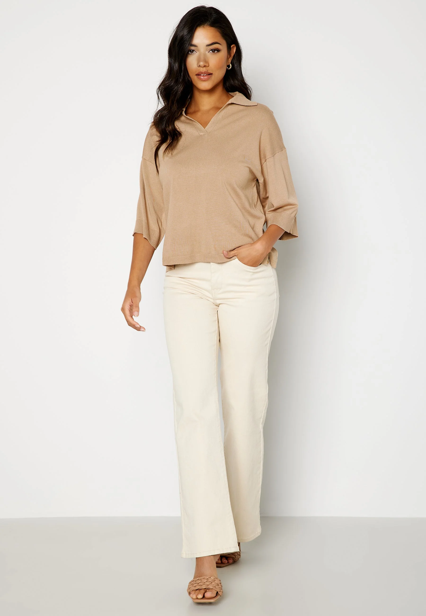 Bella S/S Polo Pullover Knit - Image 2