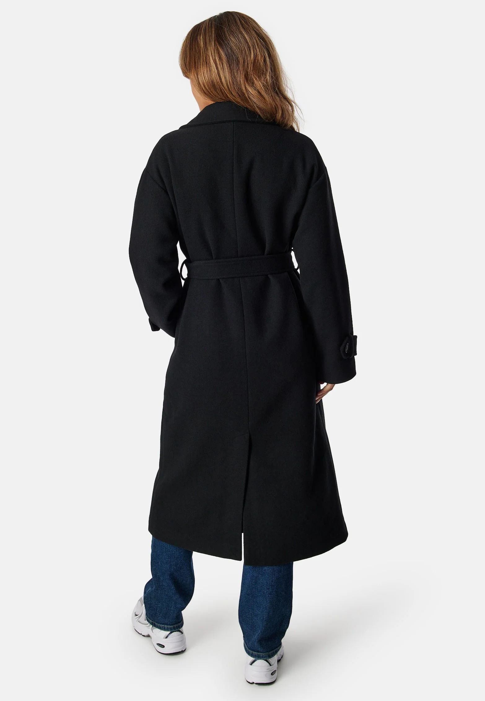 Belted Wool Blend Coat - Image 4