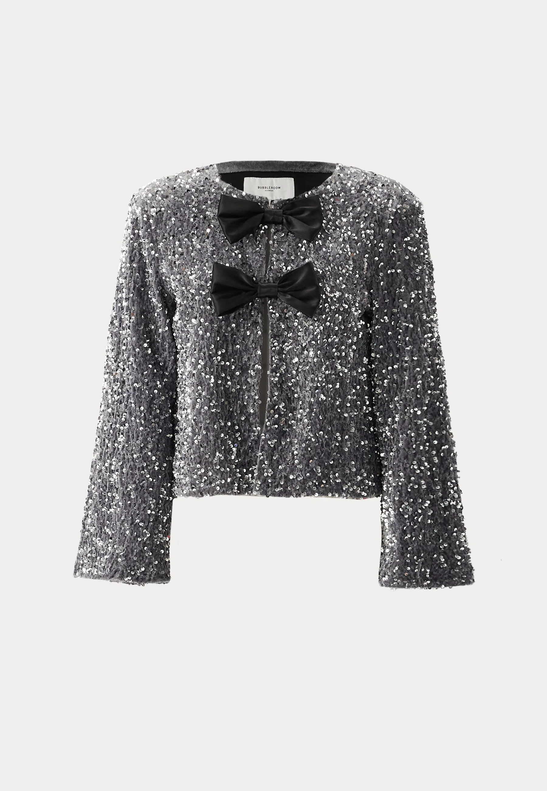 Bow Sequin Velvet Jacket - Image 6