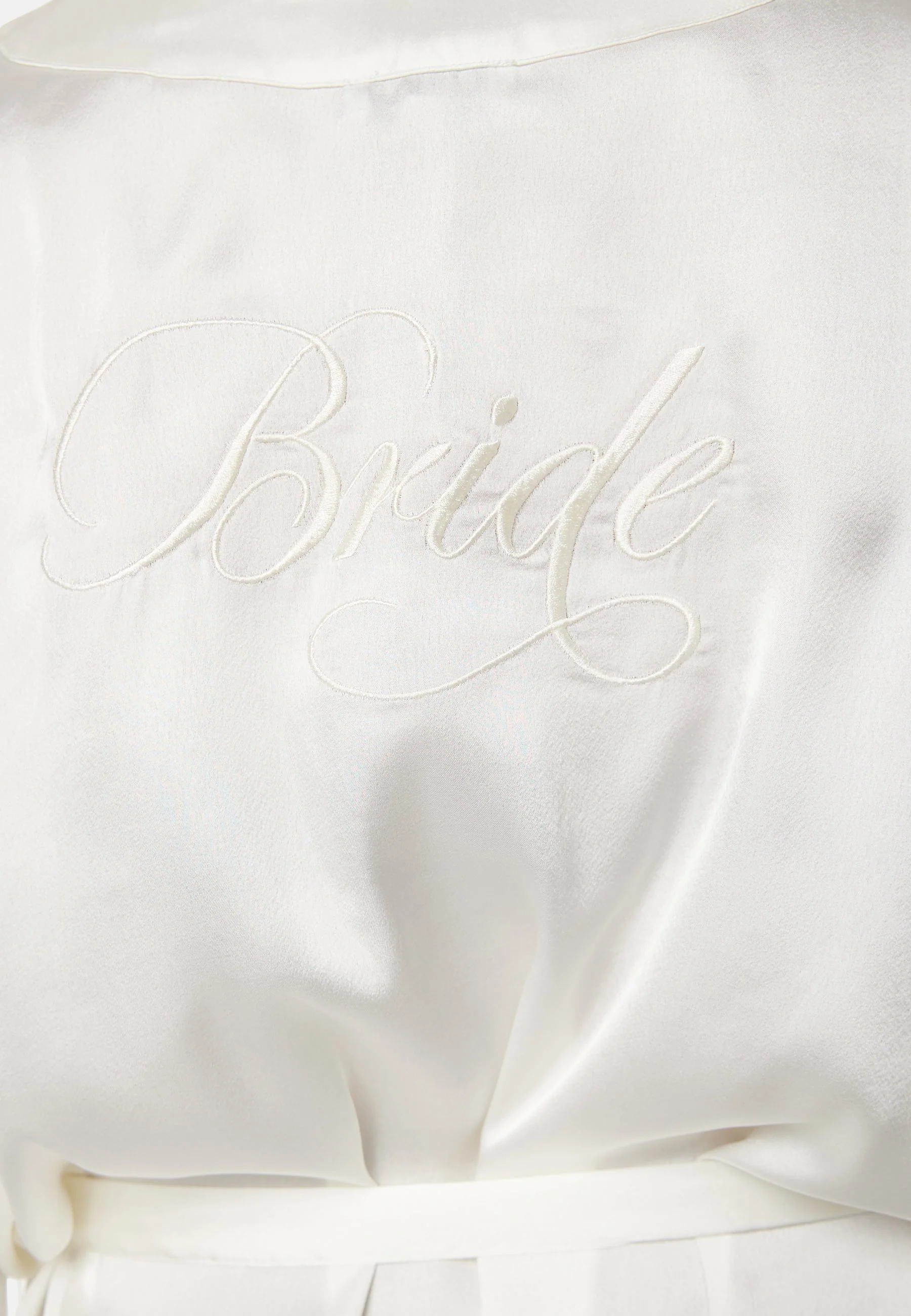 Bride Satin Kimono Robe - Image 4