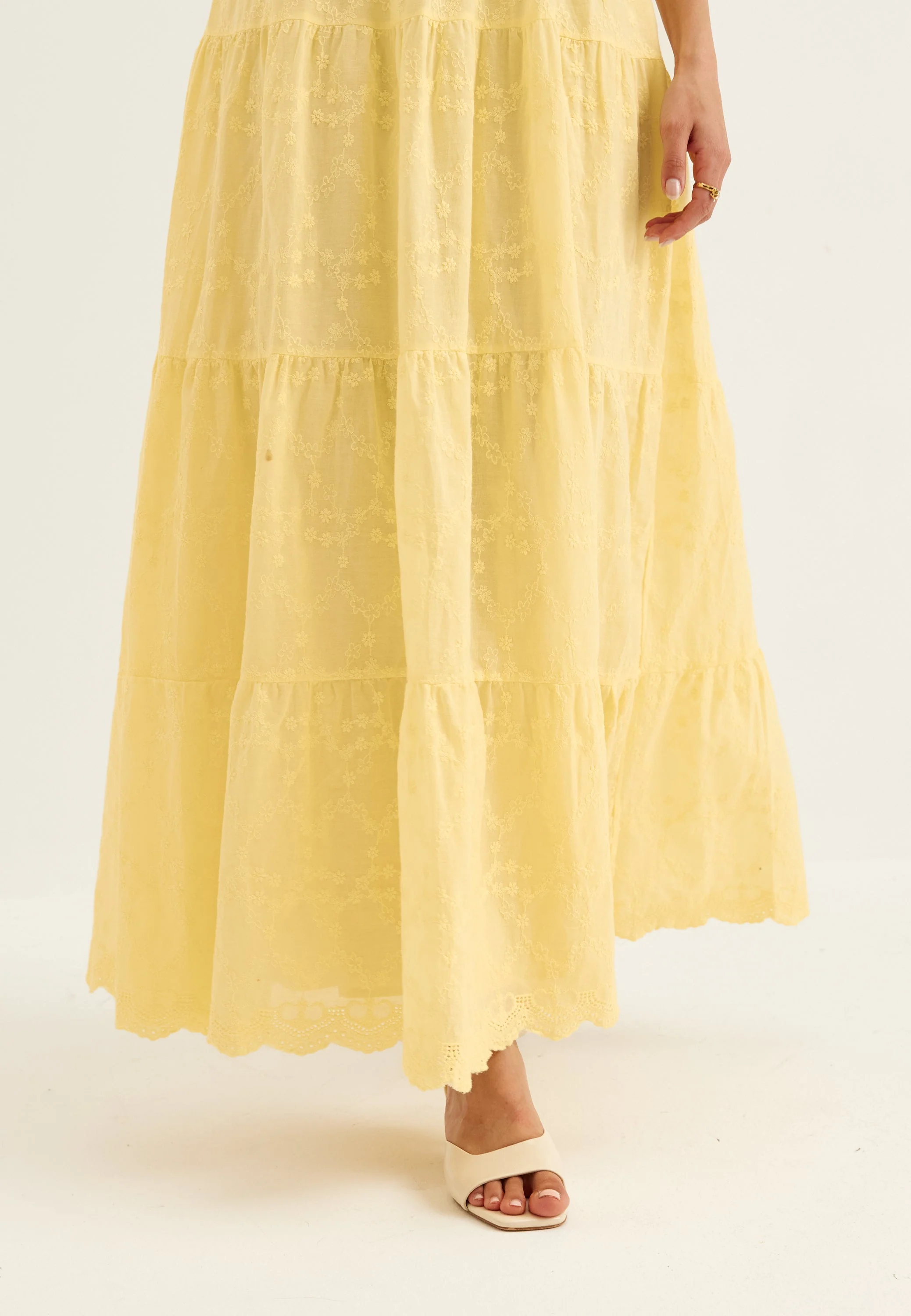 Broderie Anglaise Maxi Dress - Image 6