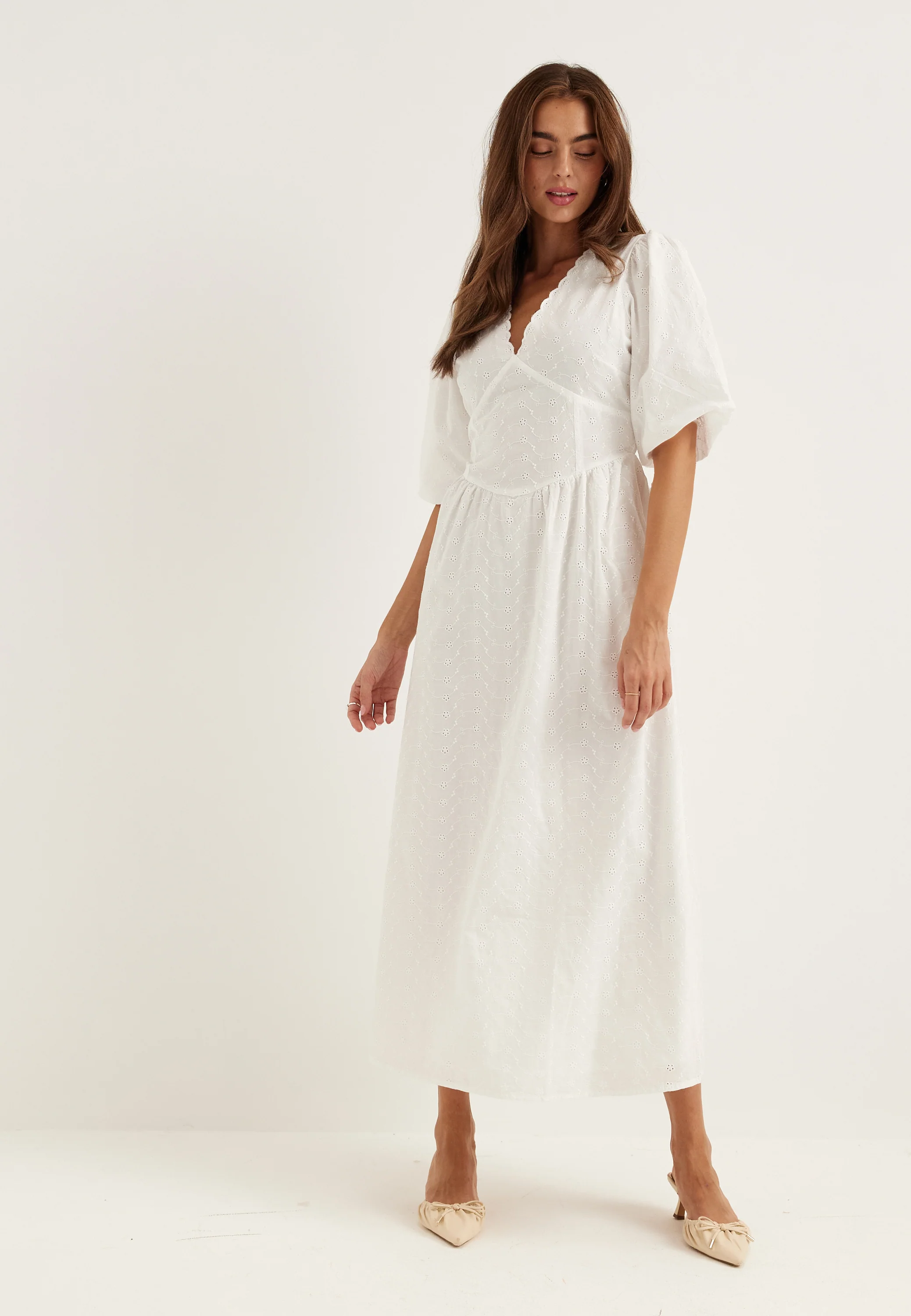 Broderie Anglaise Maxi Dress - Image 2