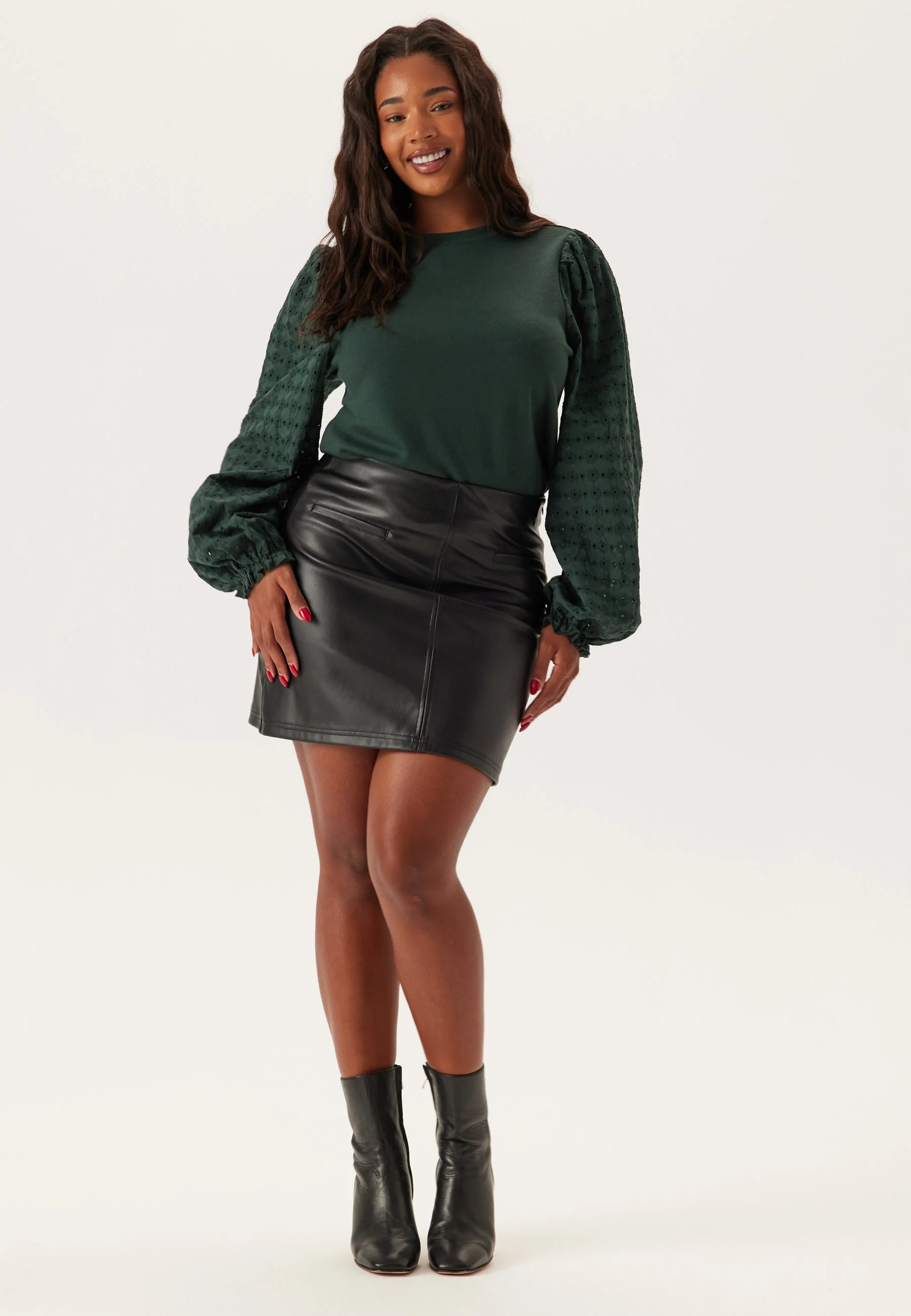 Broderie Anglaise Sleeve Top - Image 8