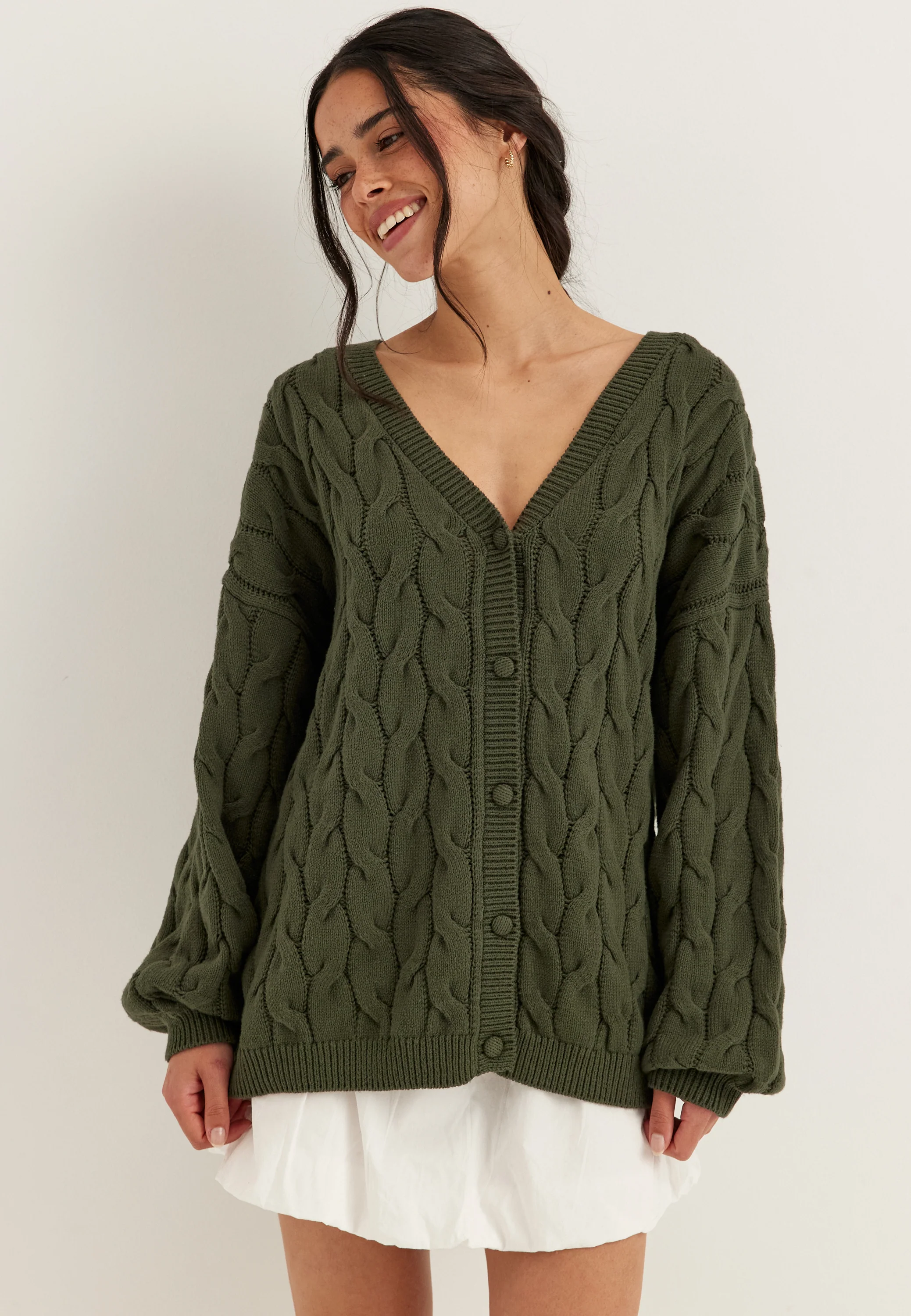Cable Knit Cardigan - Image 2