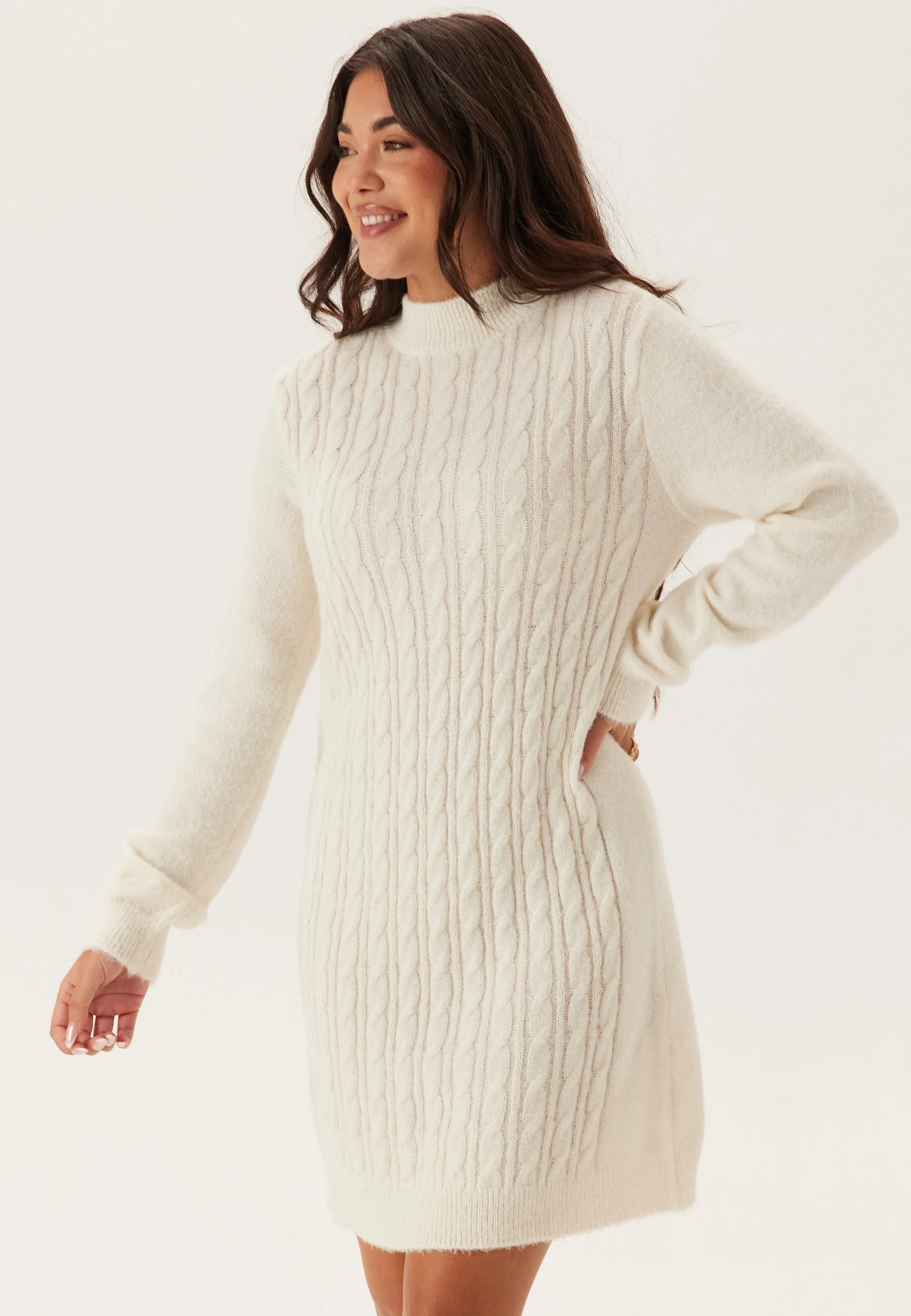 Cable Knit Sweater Dress - Image 4
