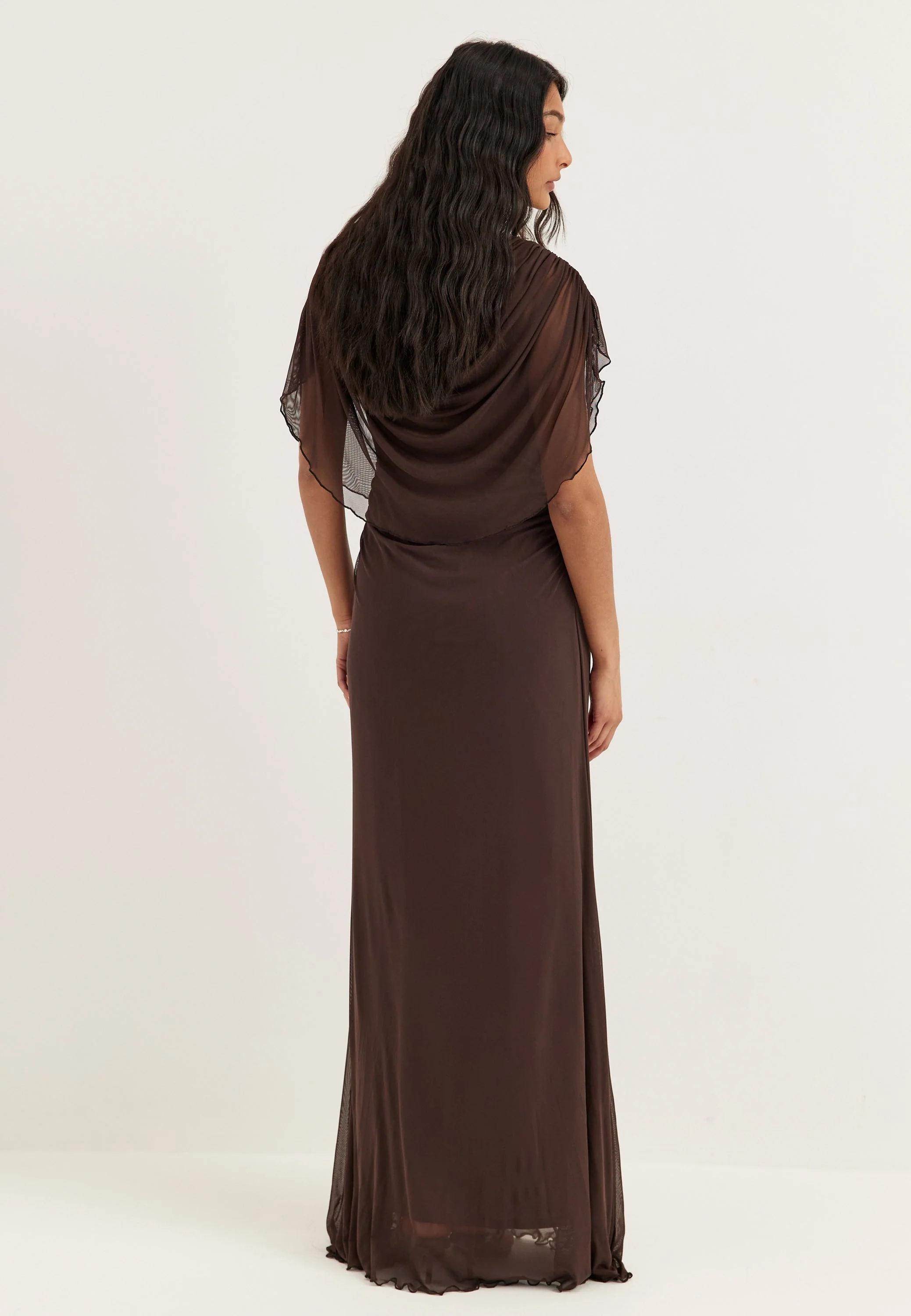 Cape Mesh Gown - Image 3