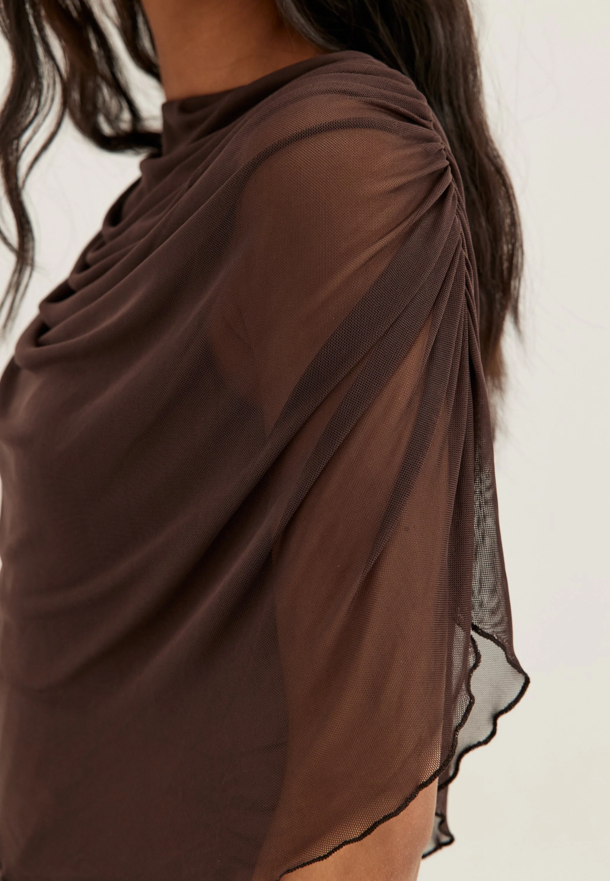 Cape Mesh Gown - Image 5