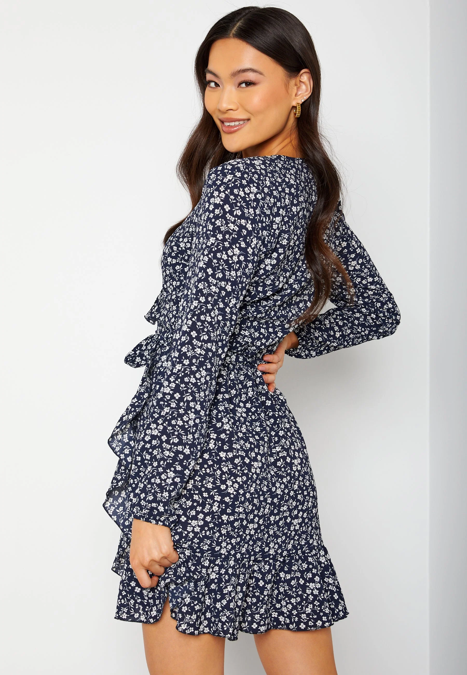 Carly L/S Wrap Dress - Image 3