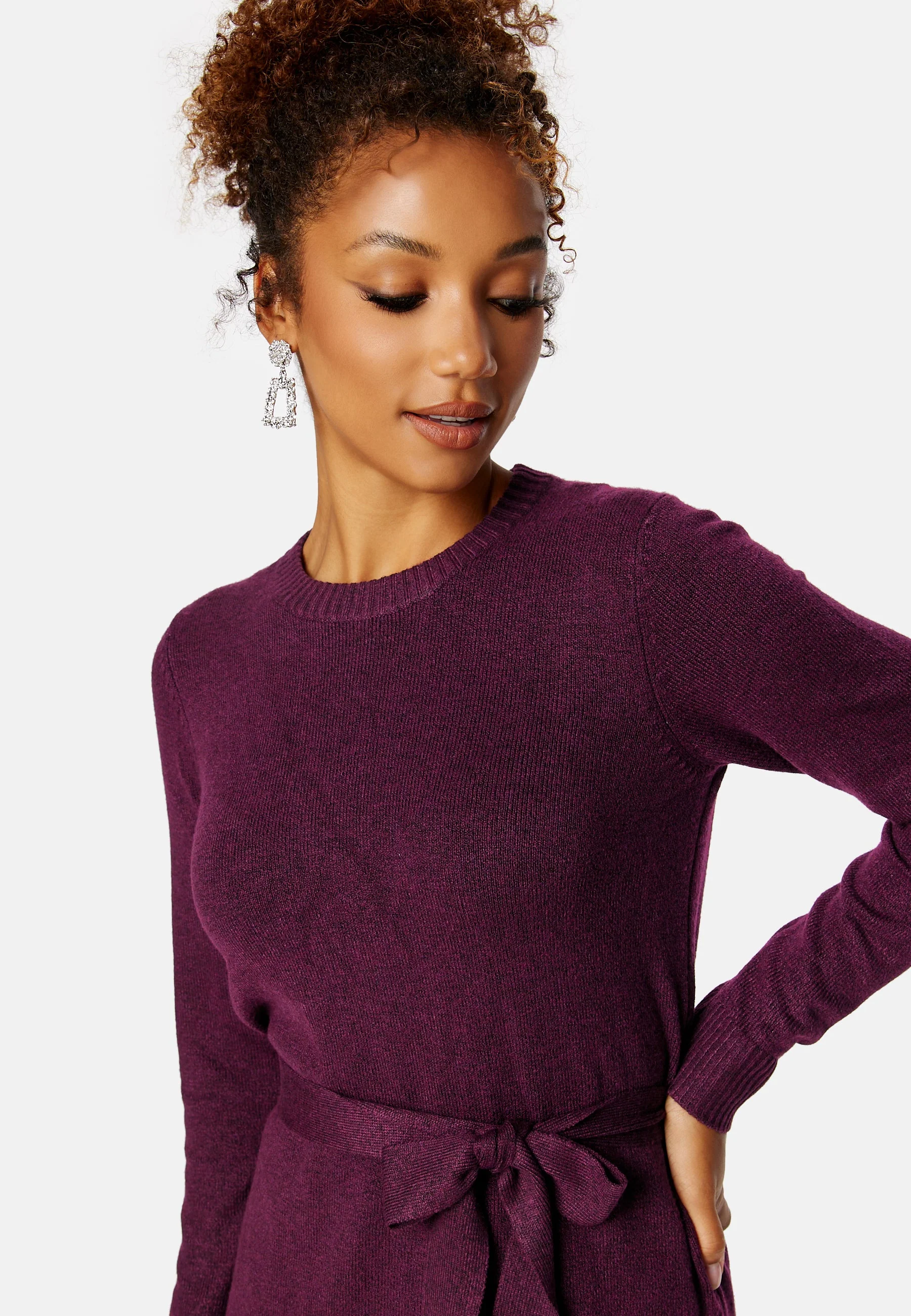 Cava LS O-Neck Knit Dress - Image 3