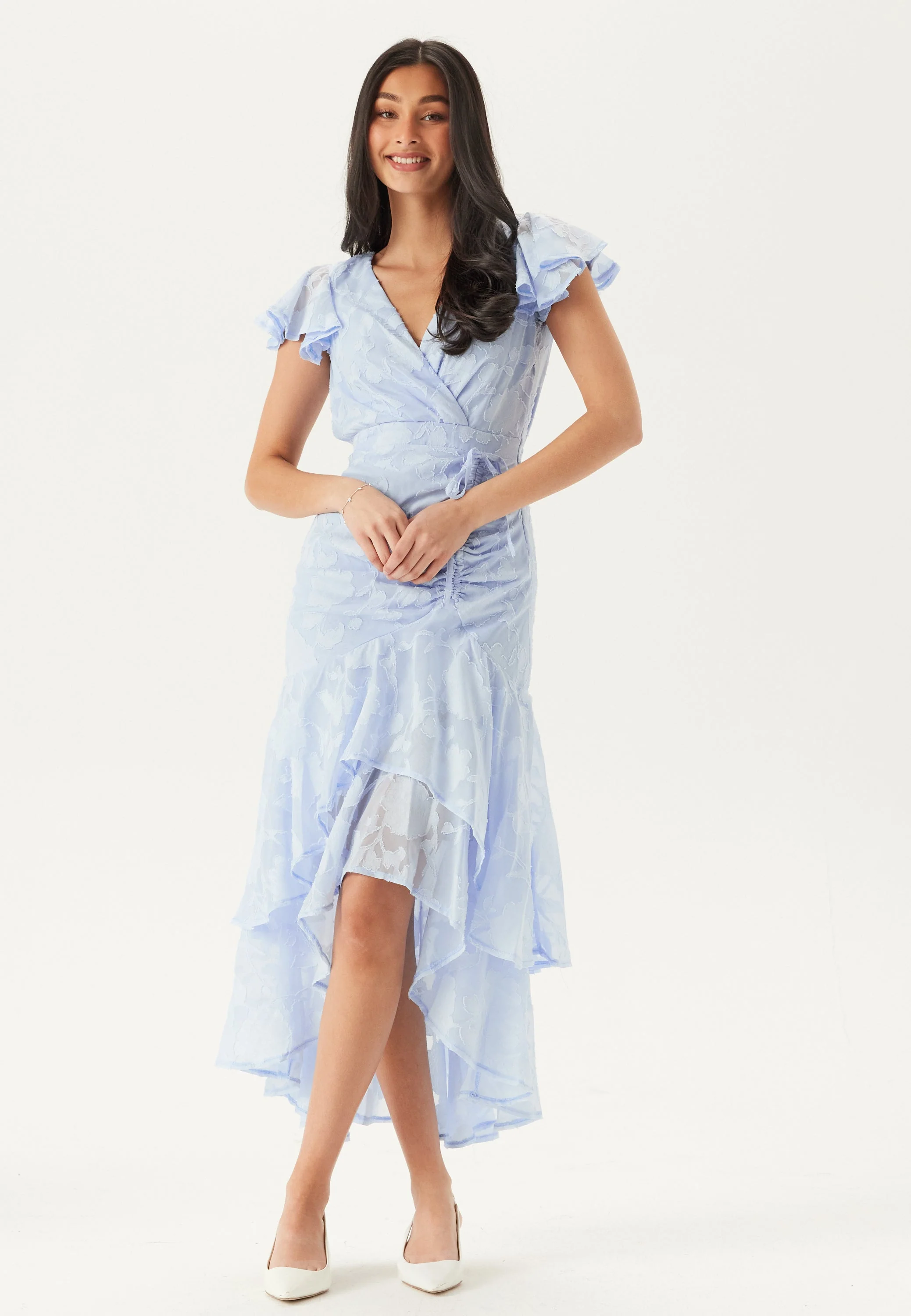 Chiffon Flutter High Low Dress