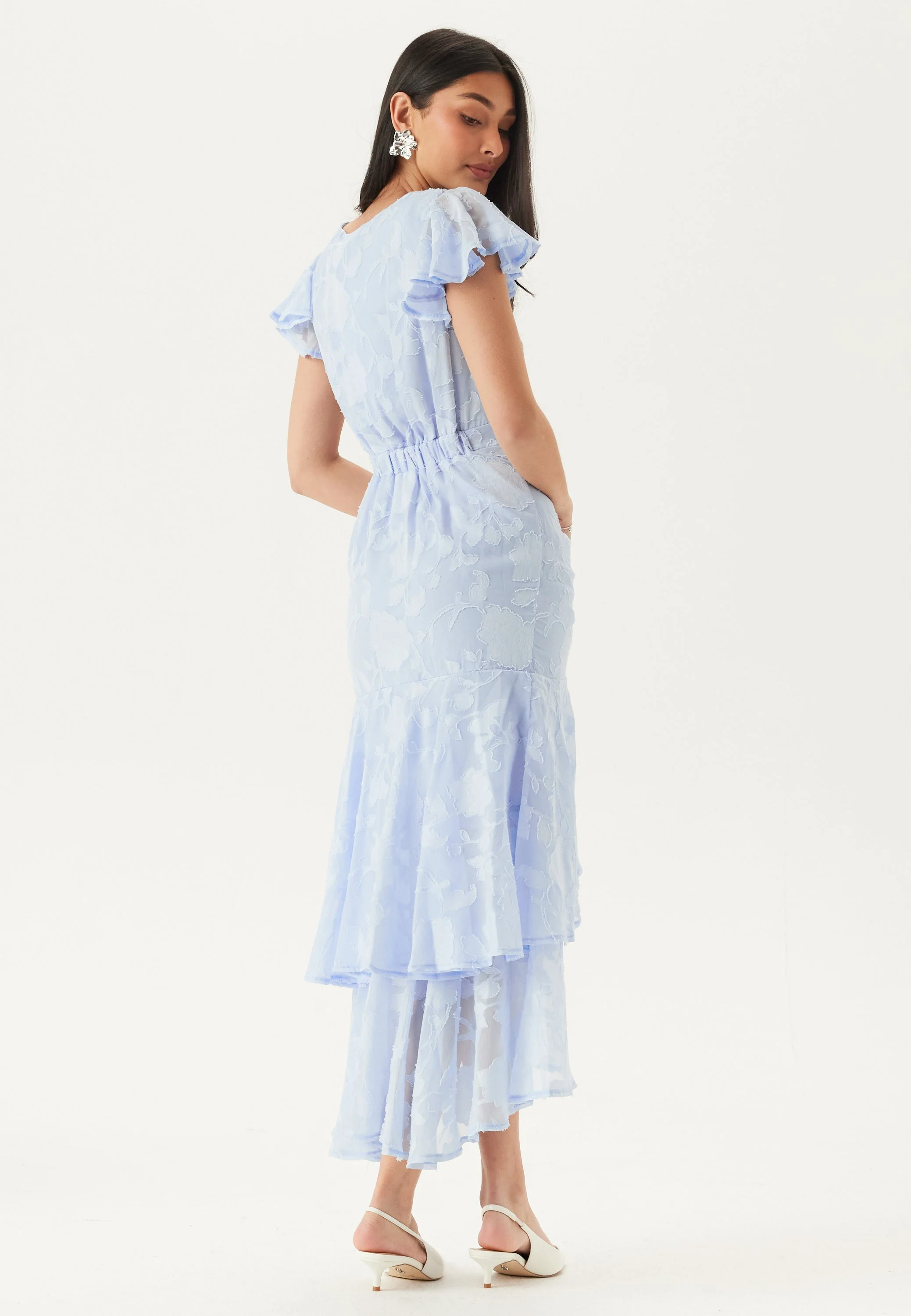 Chiffon Flutter High Low Dress - Image 3