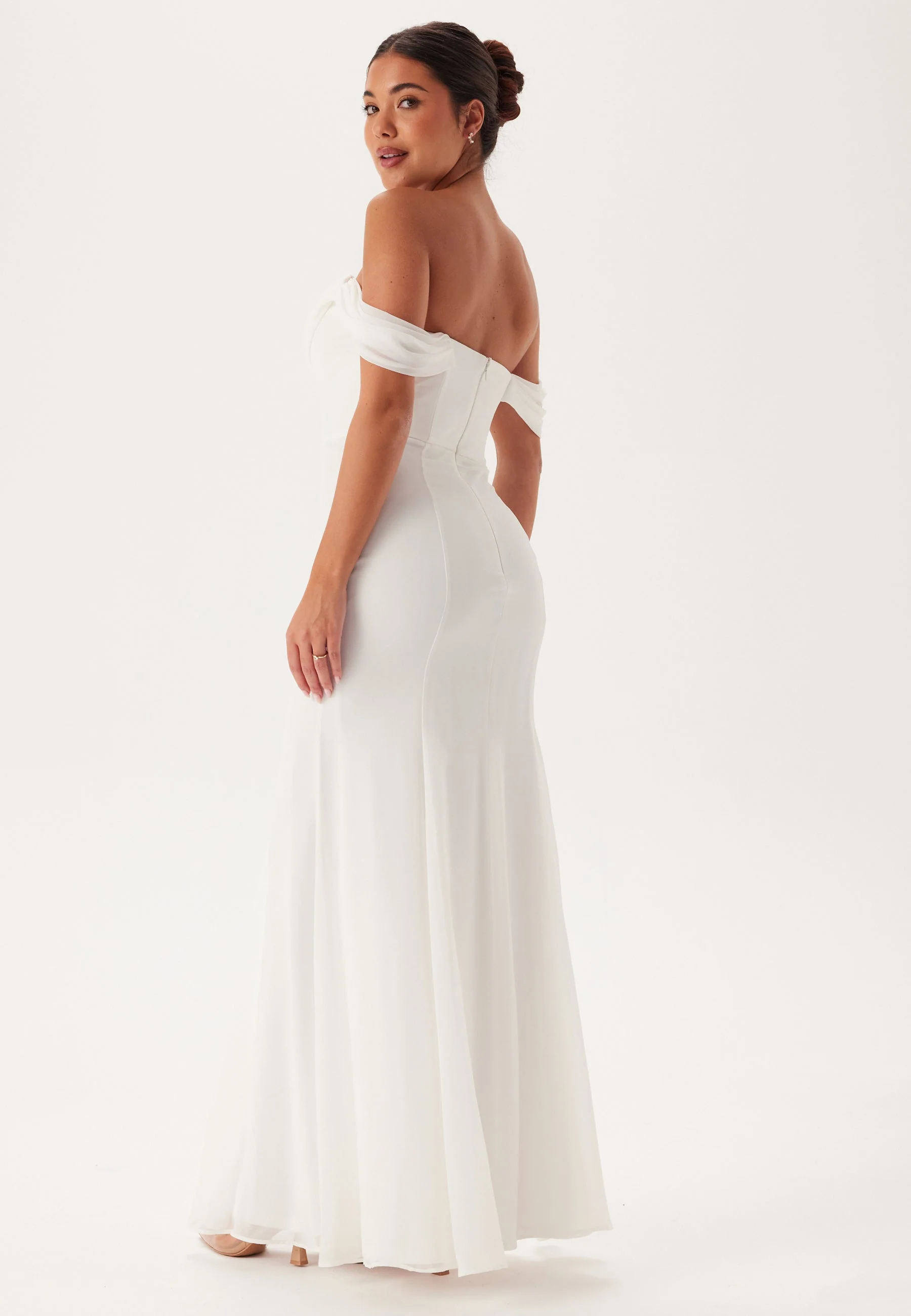Chiffon Off Shoulder Maxi Dres - Image 2