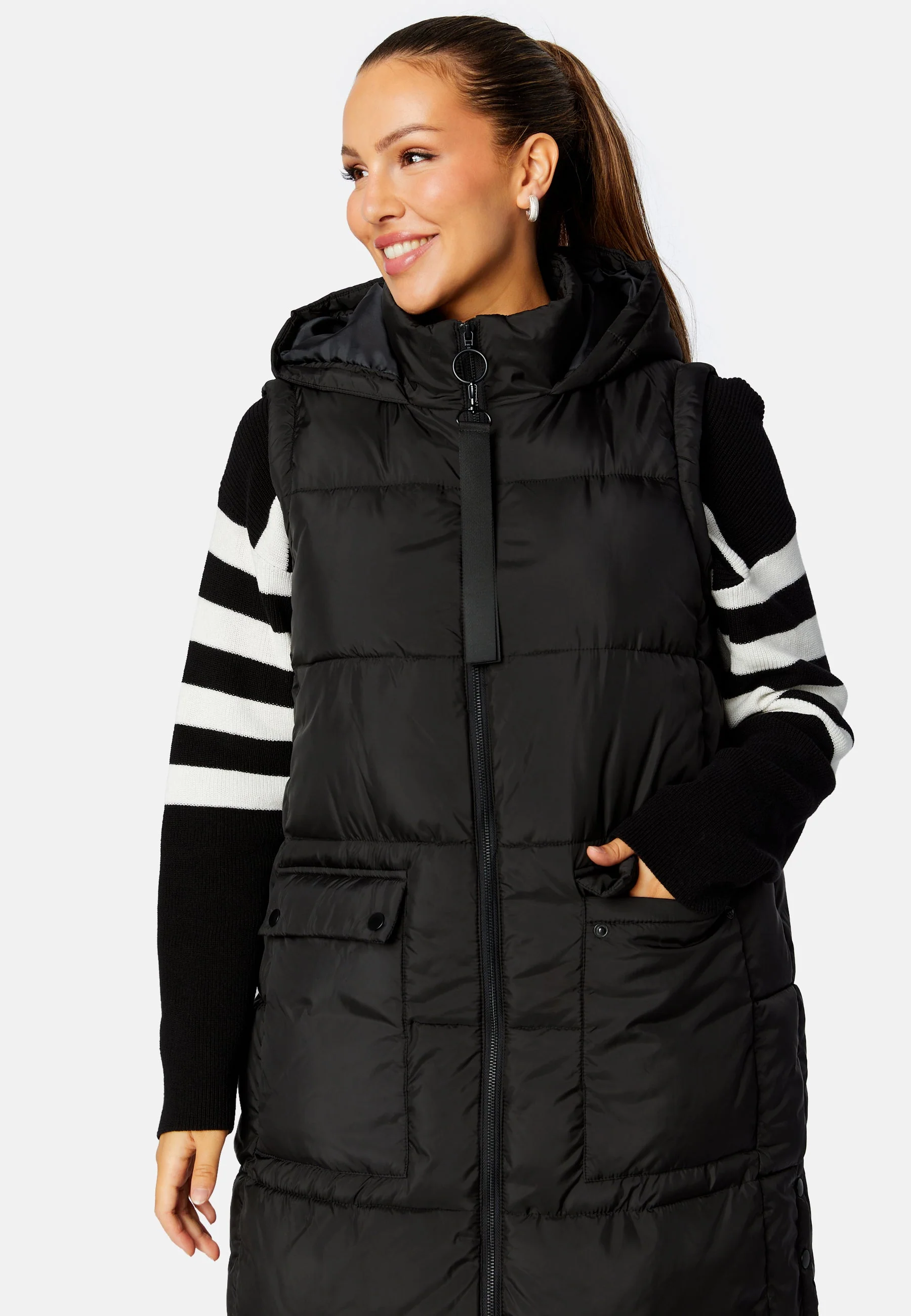 Chrissy Long Padded Vest - Image 13