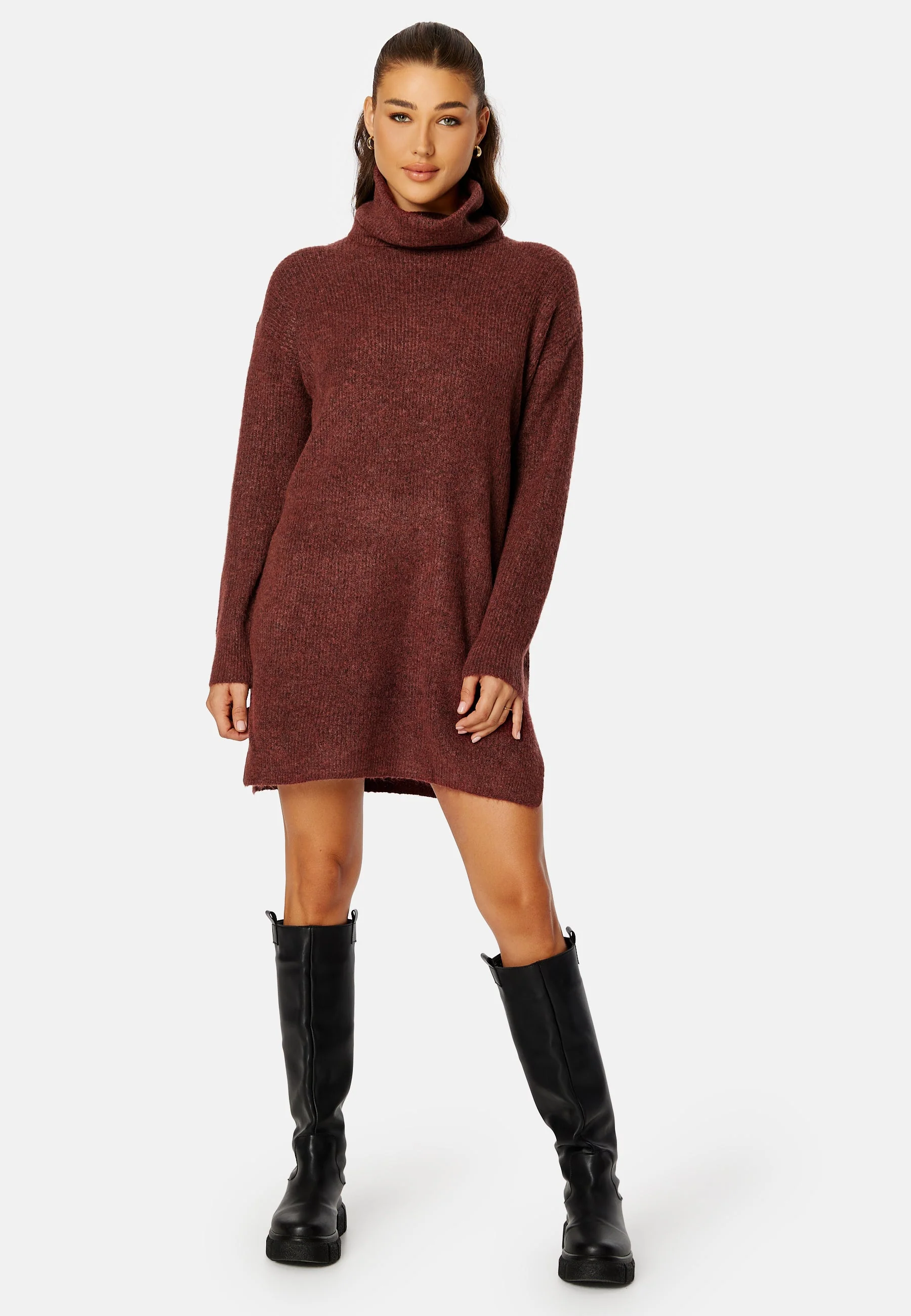 Cilia Rollneck L/S Knit Tunic - Image 2