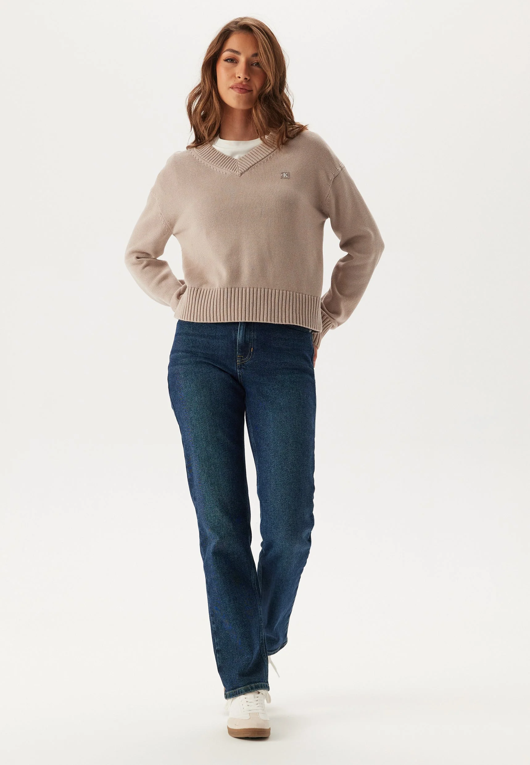 Ck Embro Badge V-neck Sweater - Image 3
