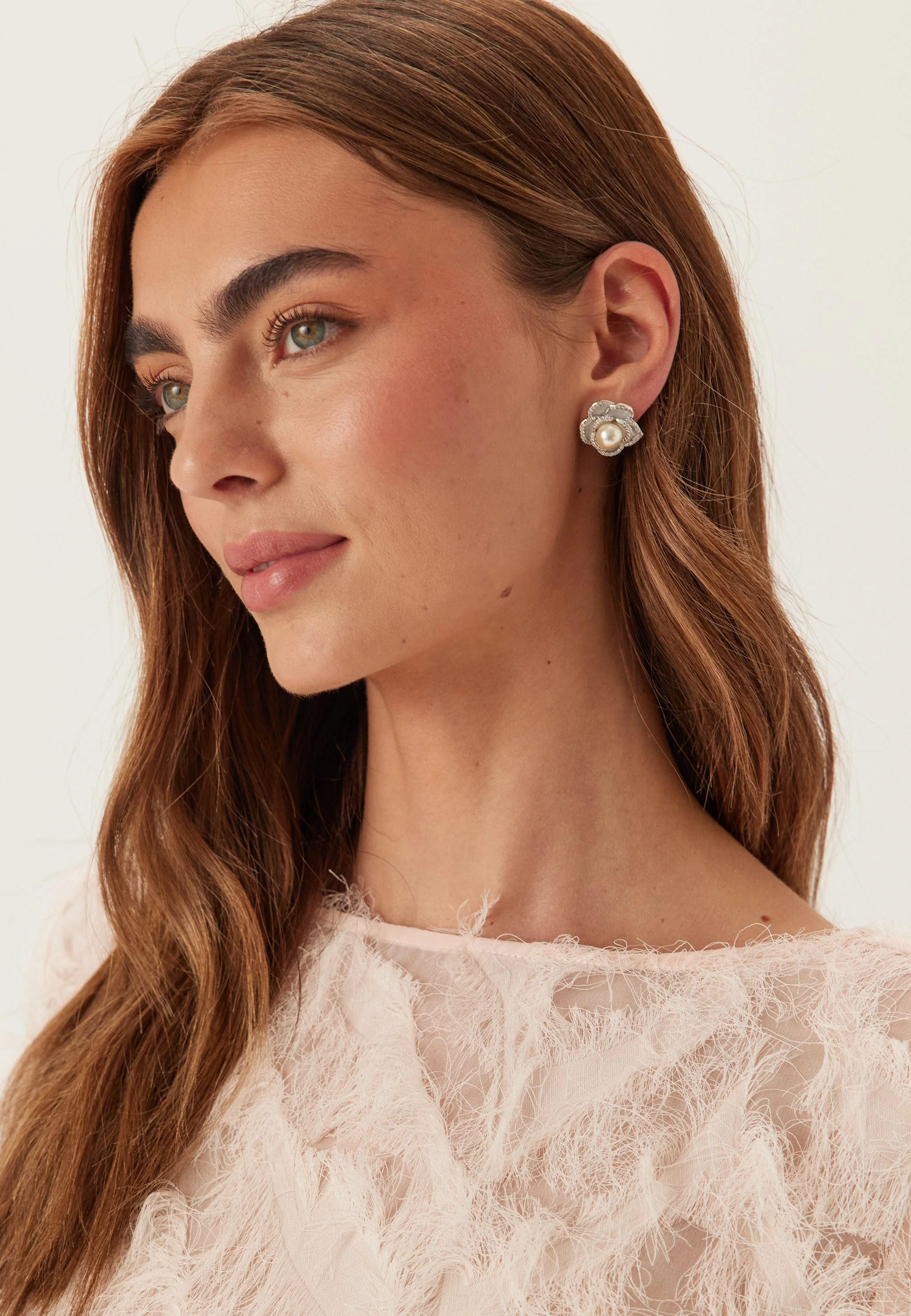 Coco Rose Earrings - Ivory Mist - Image 2