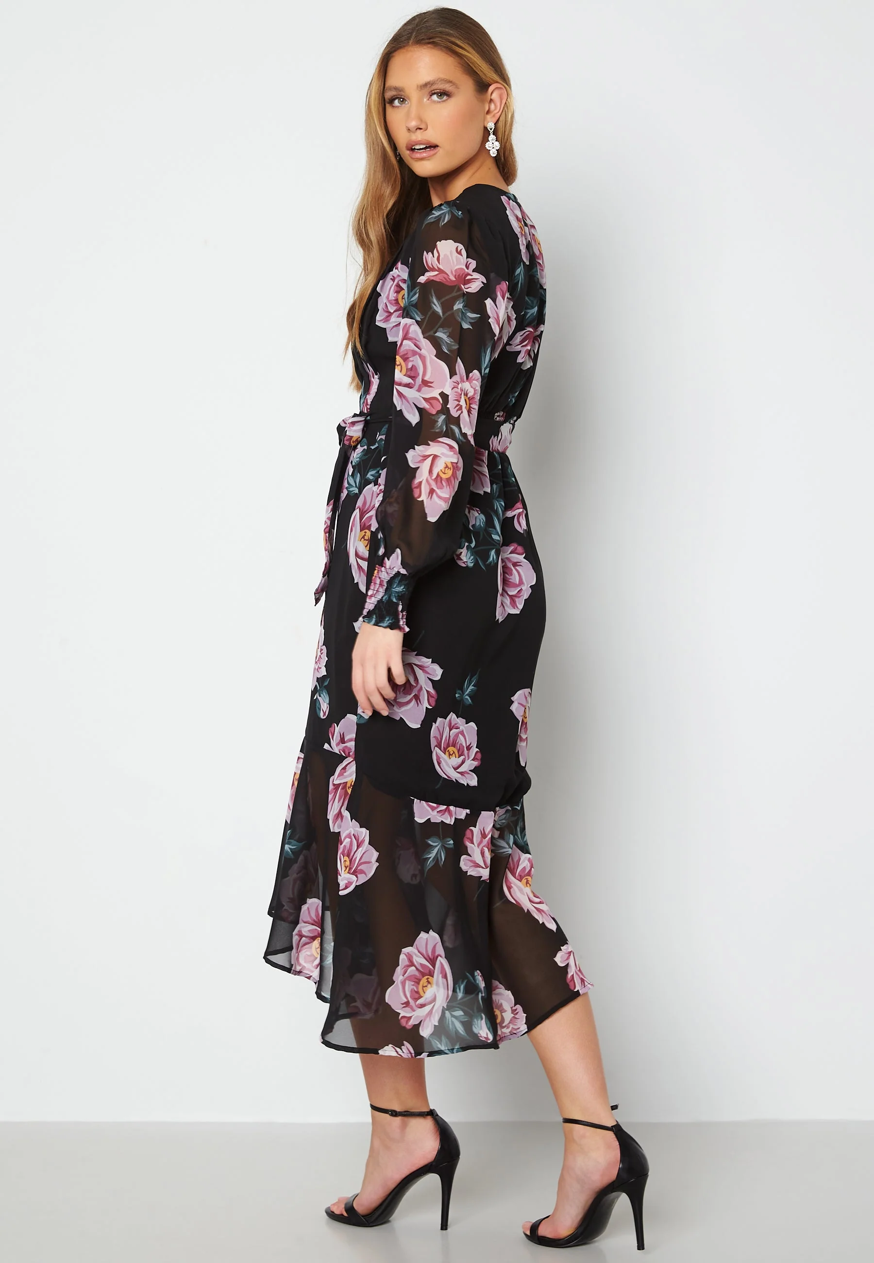 Danessa midi Puff Sleeve Dress - Image 2