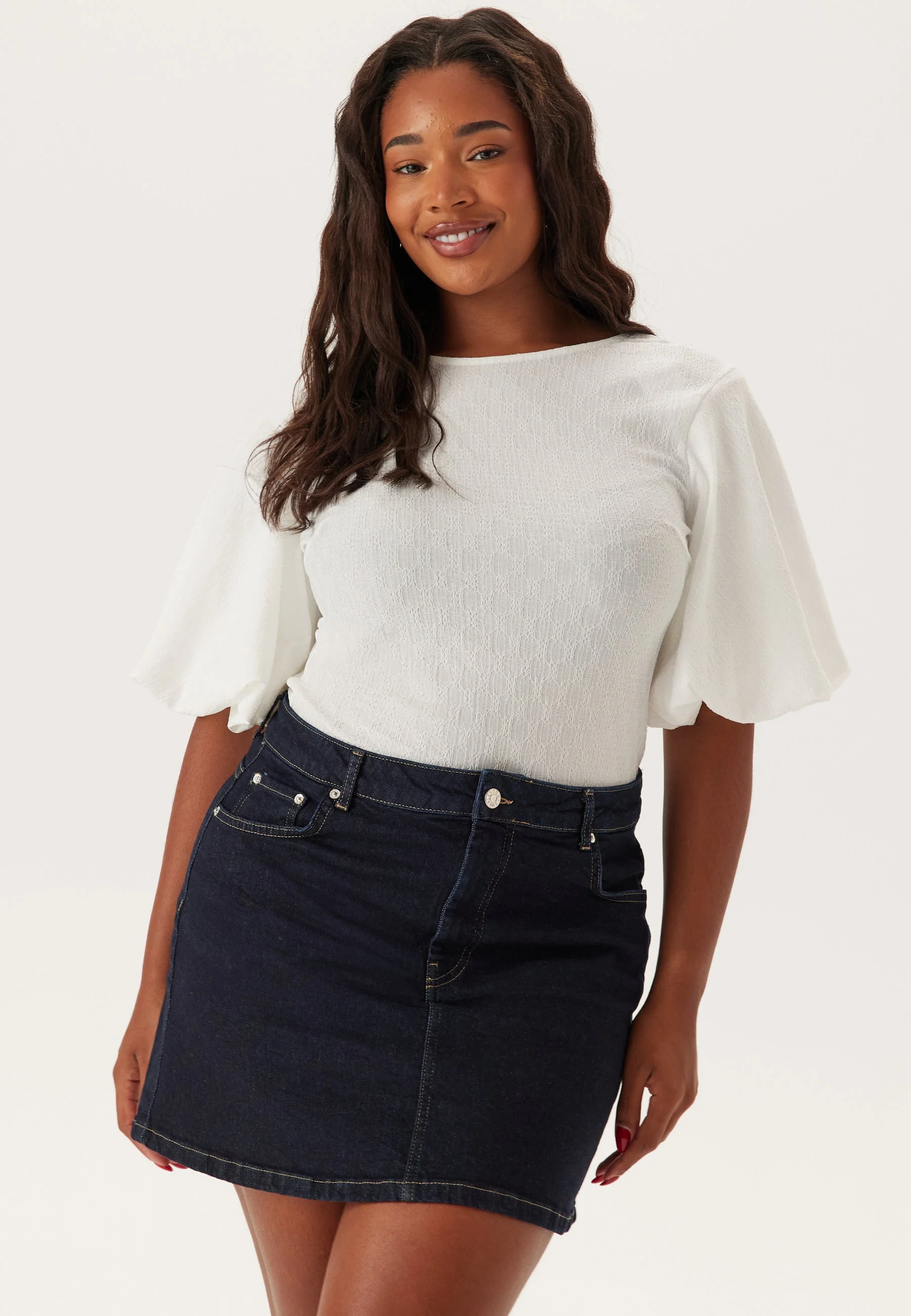 Denim Mini Skirt - Image 7