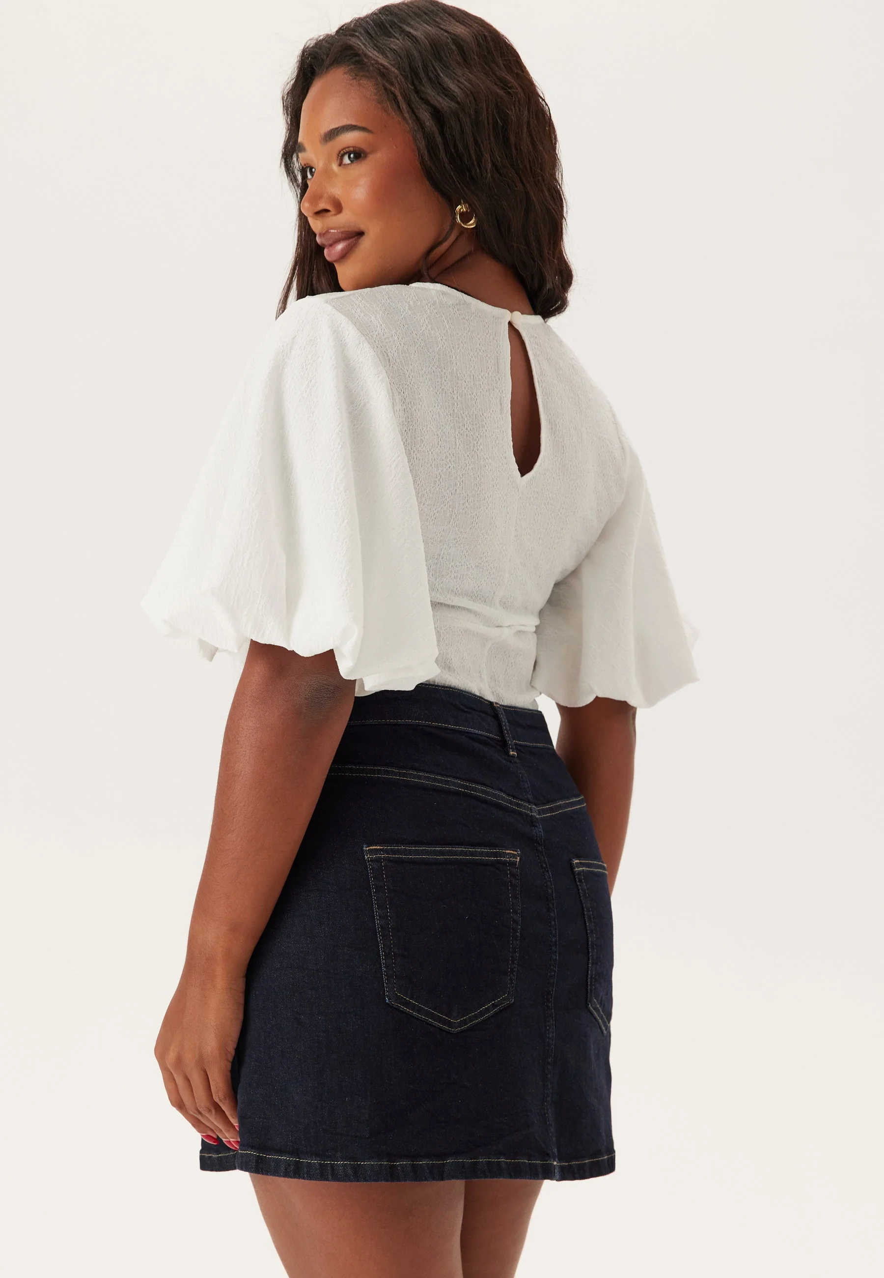 Denim Mini Skirt - Image 8