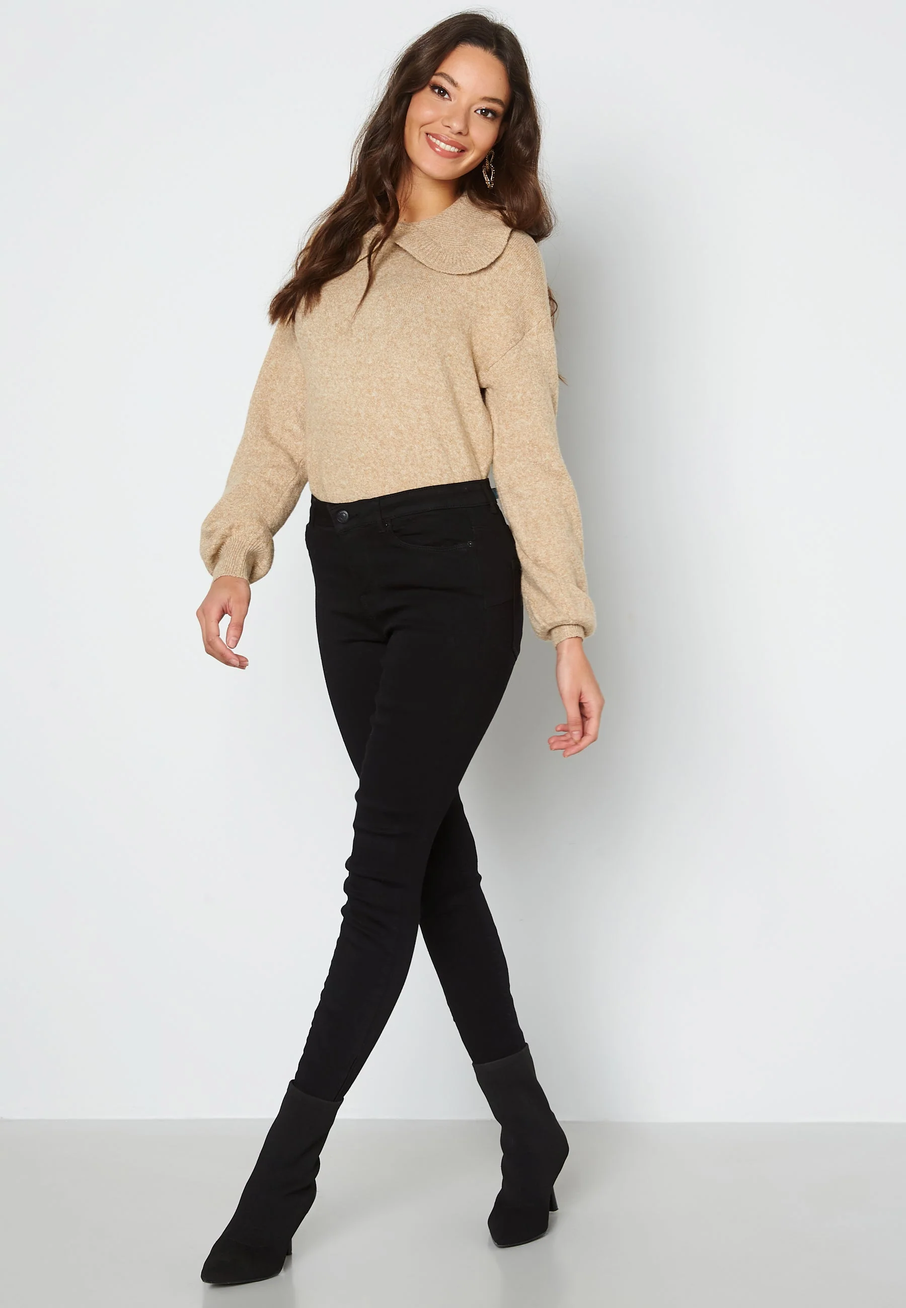 Doffy LS Collar Blouse Ga Boo B-15 Birch Melange - Image 2