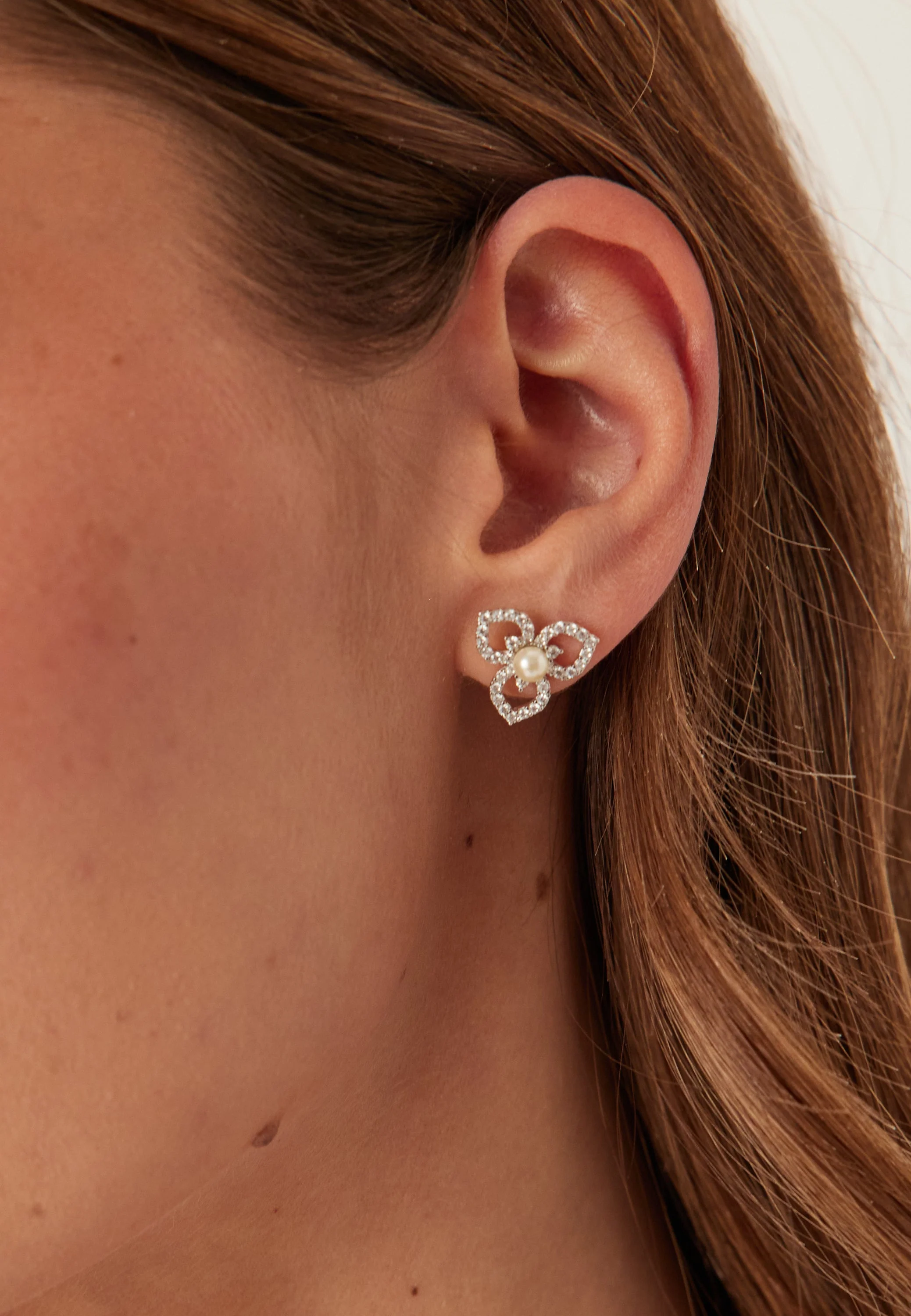 Elise Earrings - Ivory Pearl - Image 2