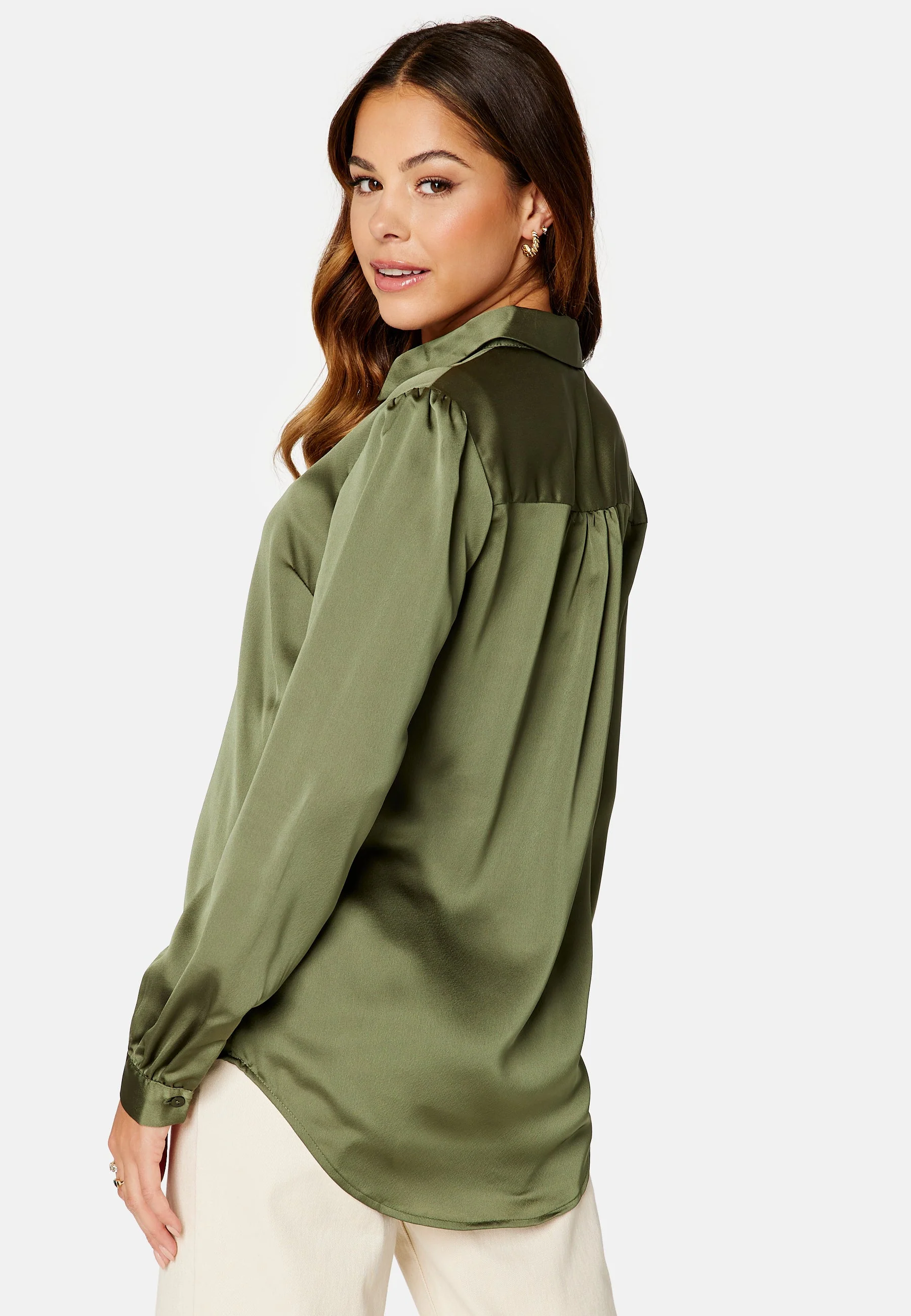 Ellette Satin L/S Shirt - Image 3