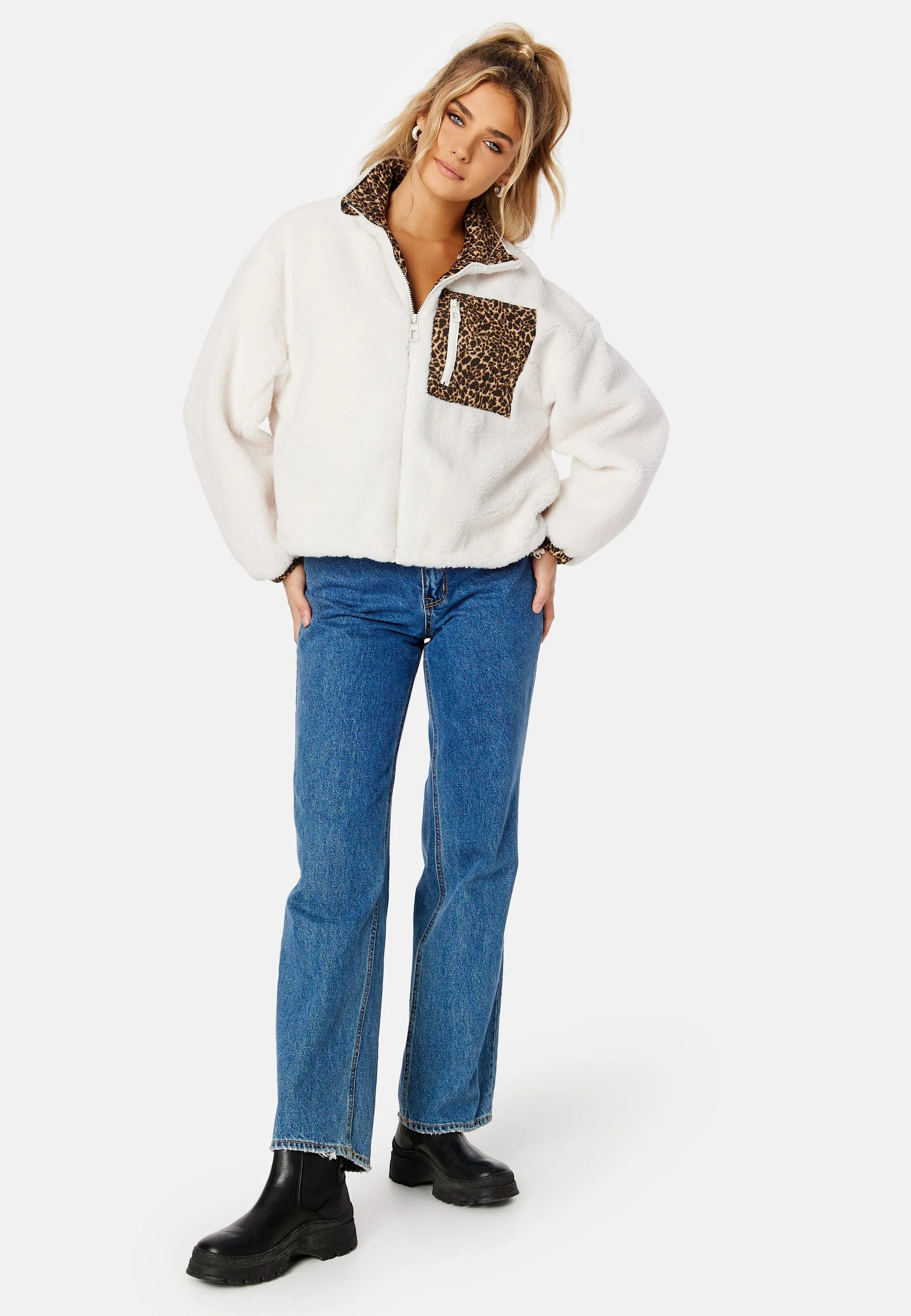 Elvira Mix Teddy Jacket - Image 3