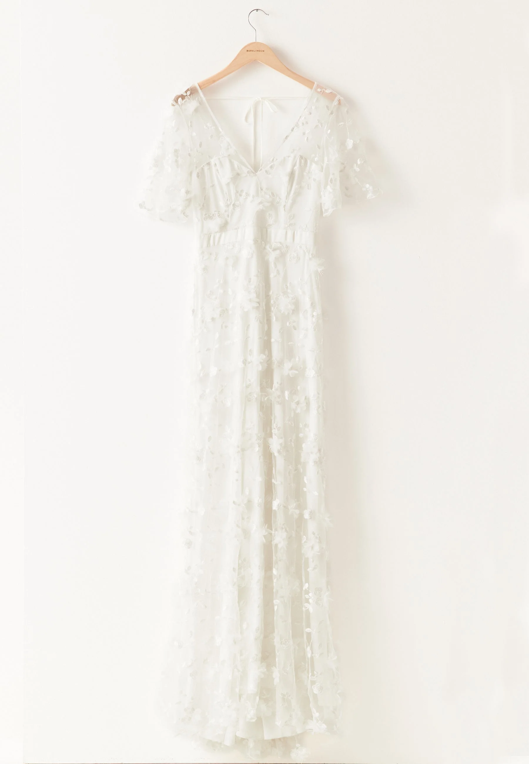 Embroidered Floral Wedding Gown