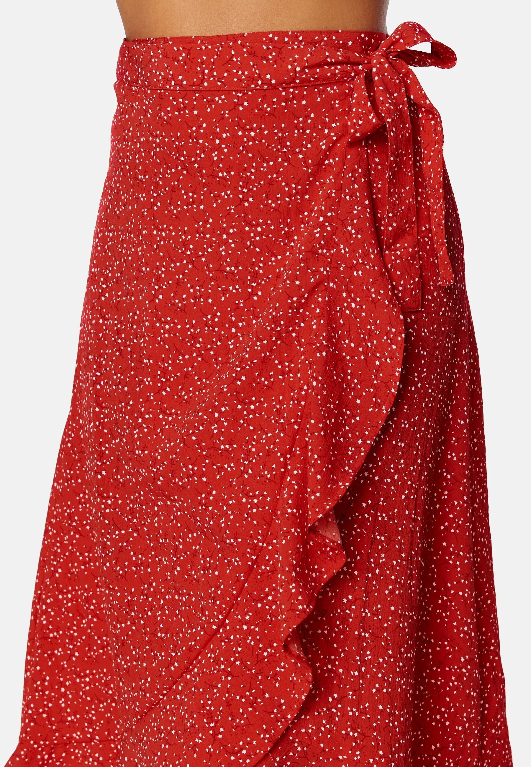 Flounce Midi Wrap Skirt - Image 4