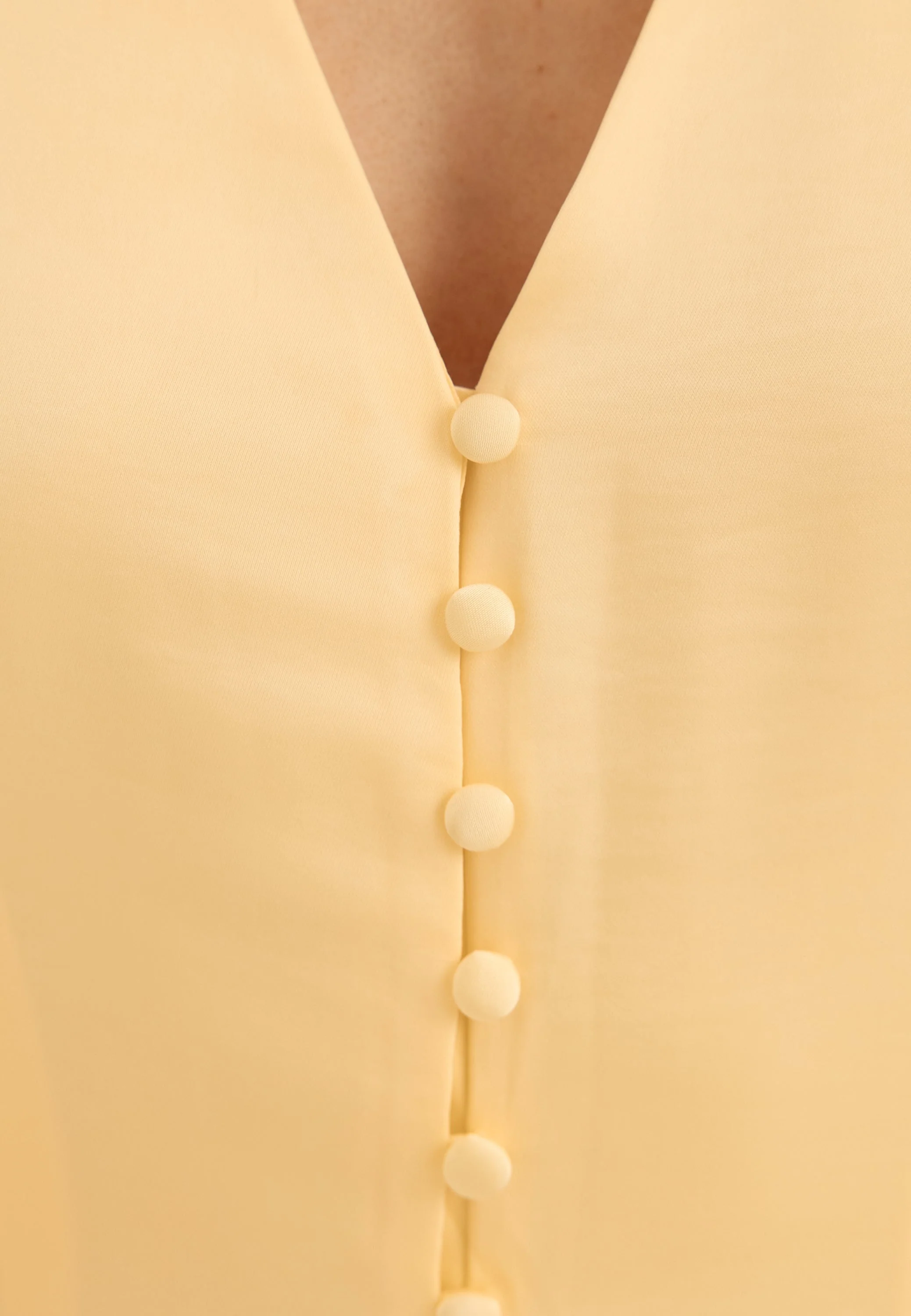 Flounce Sleeve Satin Maxi Dress - Image 6