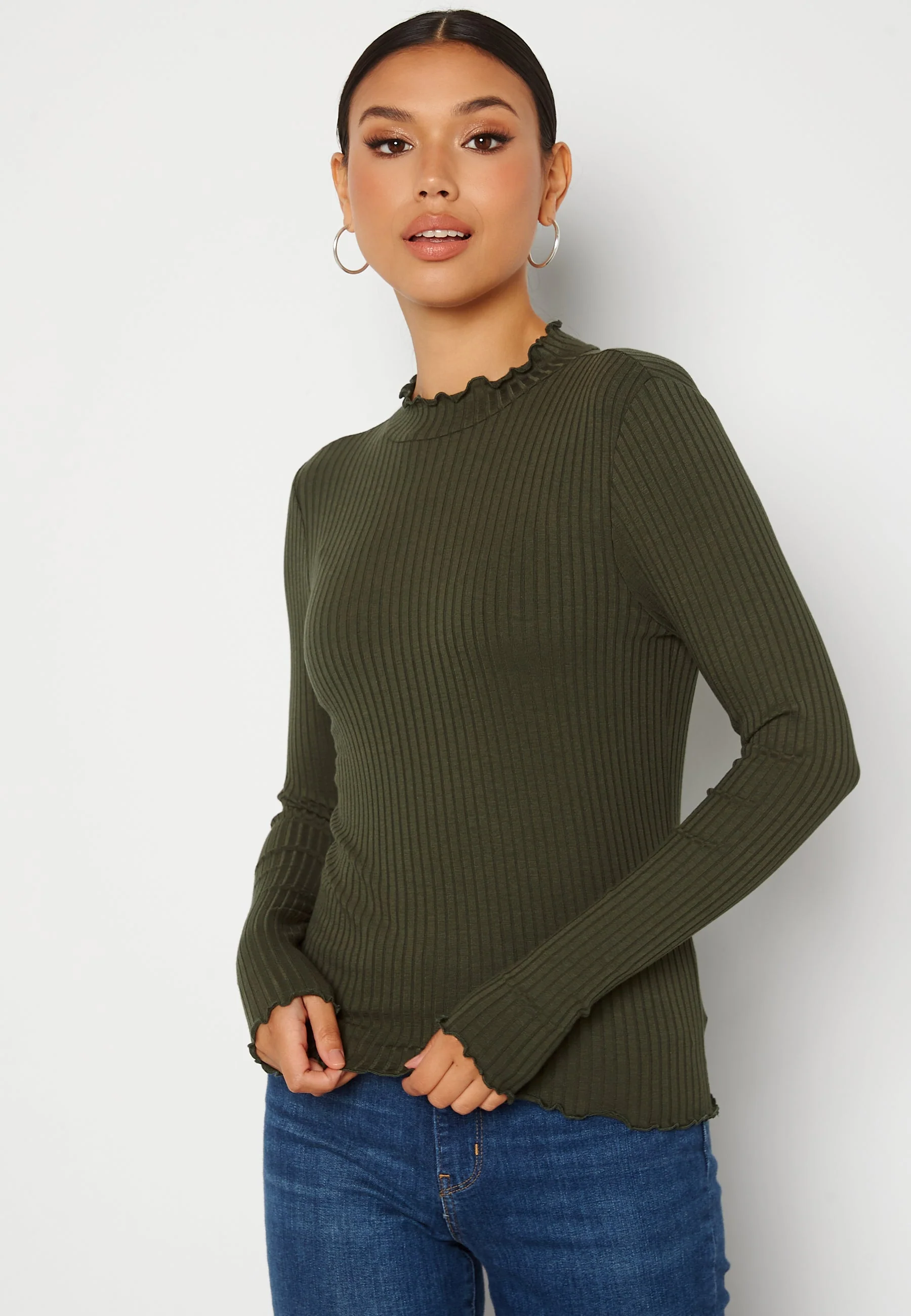 Fransiska L/S Rib Top