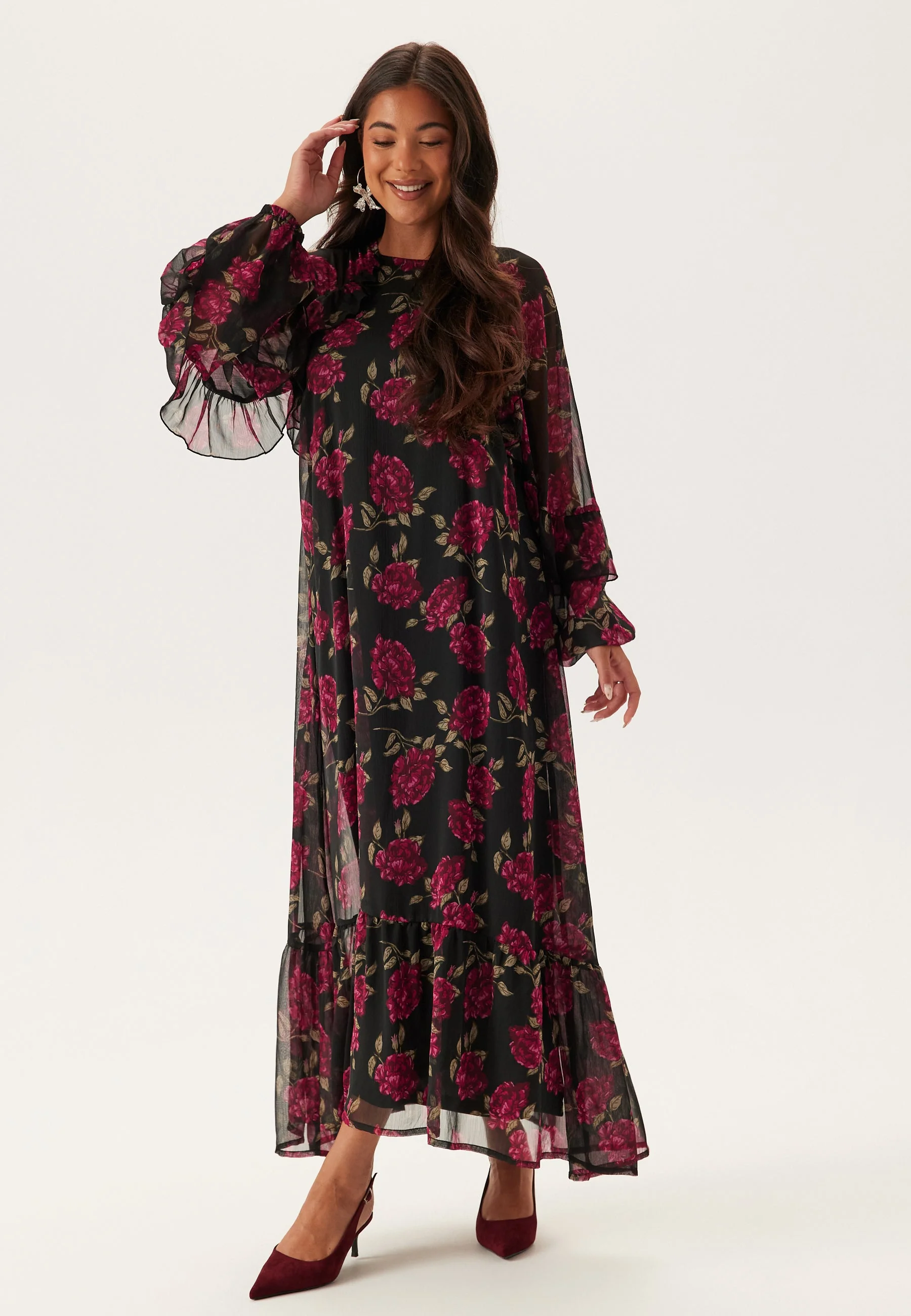 Frill Maxi Dress - Image 3