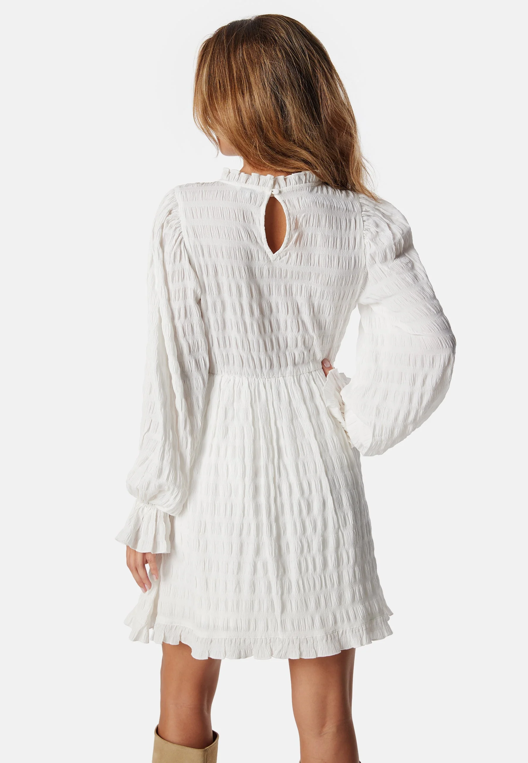 Frill Structured Dress - Image 3