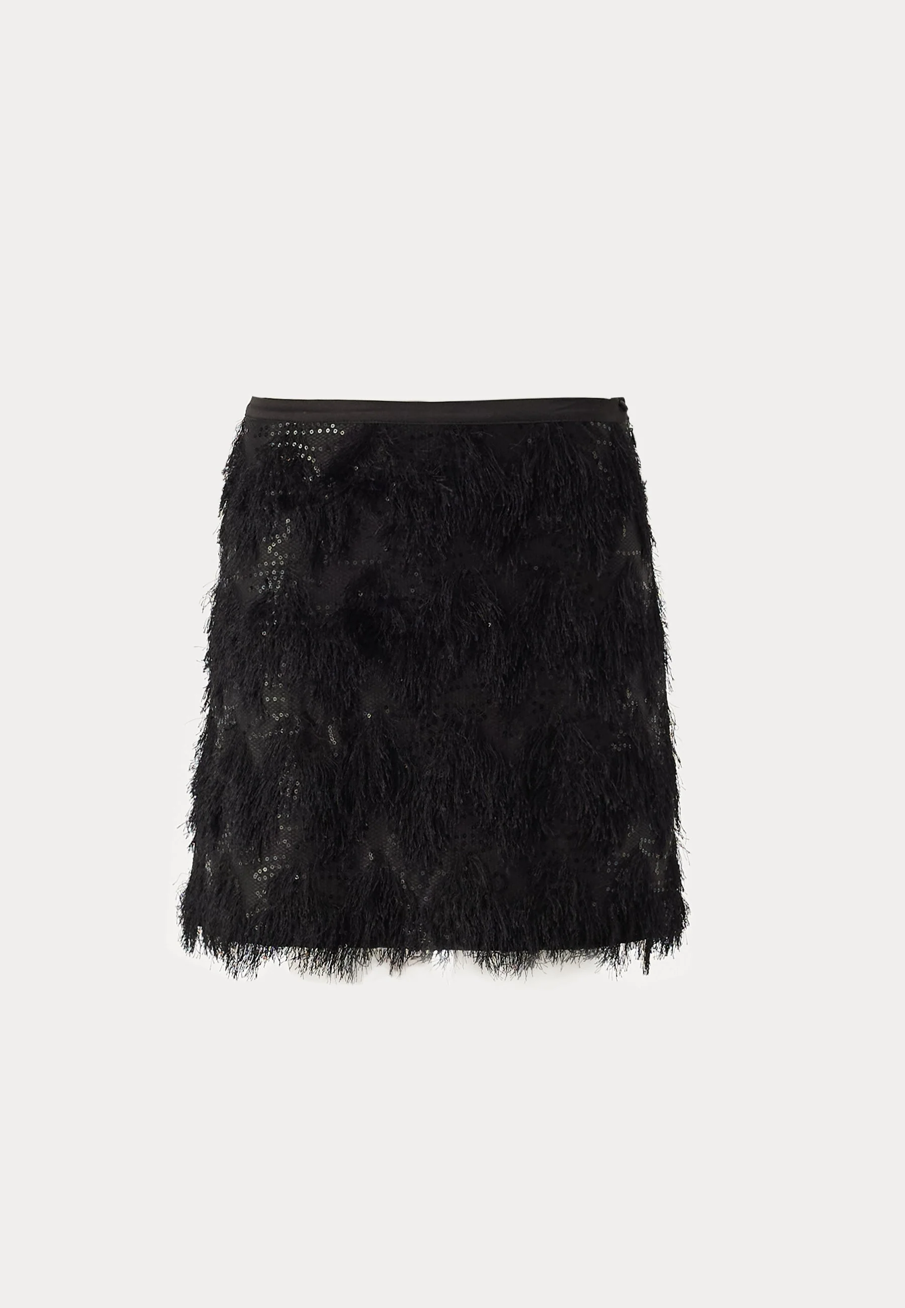 Fringe Sequin Mini Skirt - Image 6