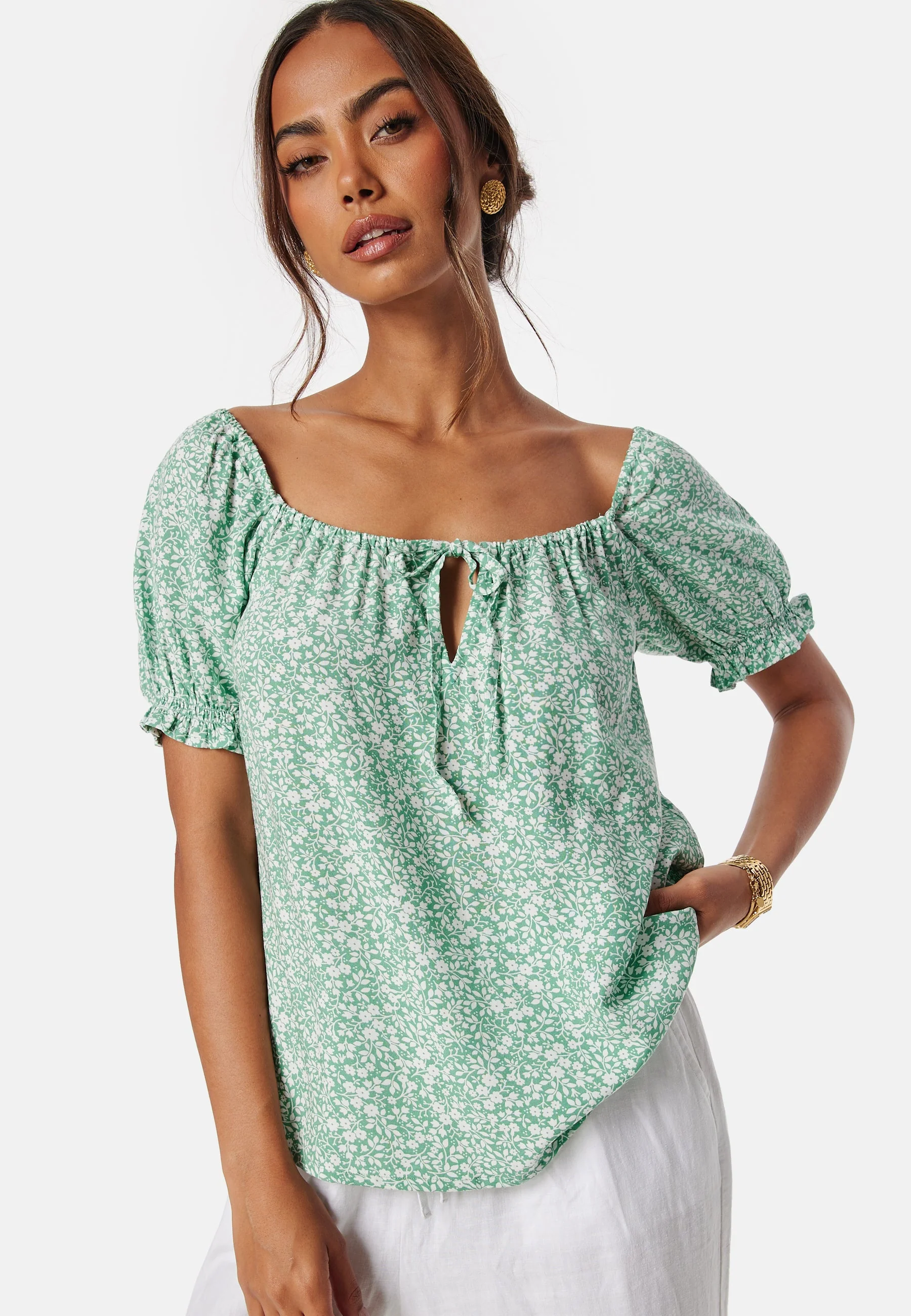 Front Tie Blouse
