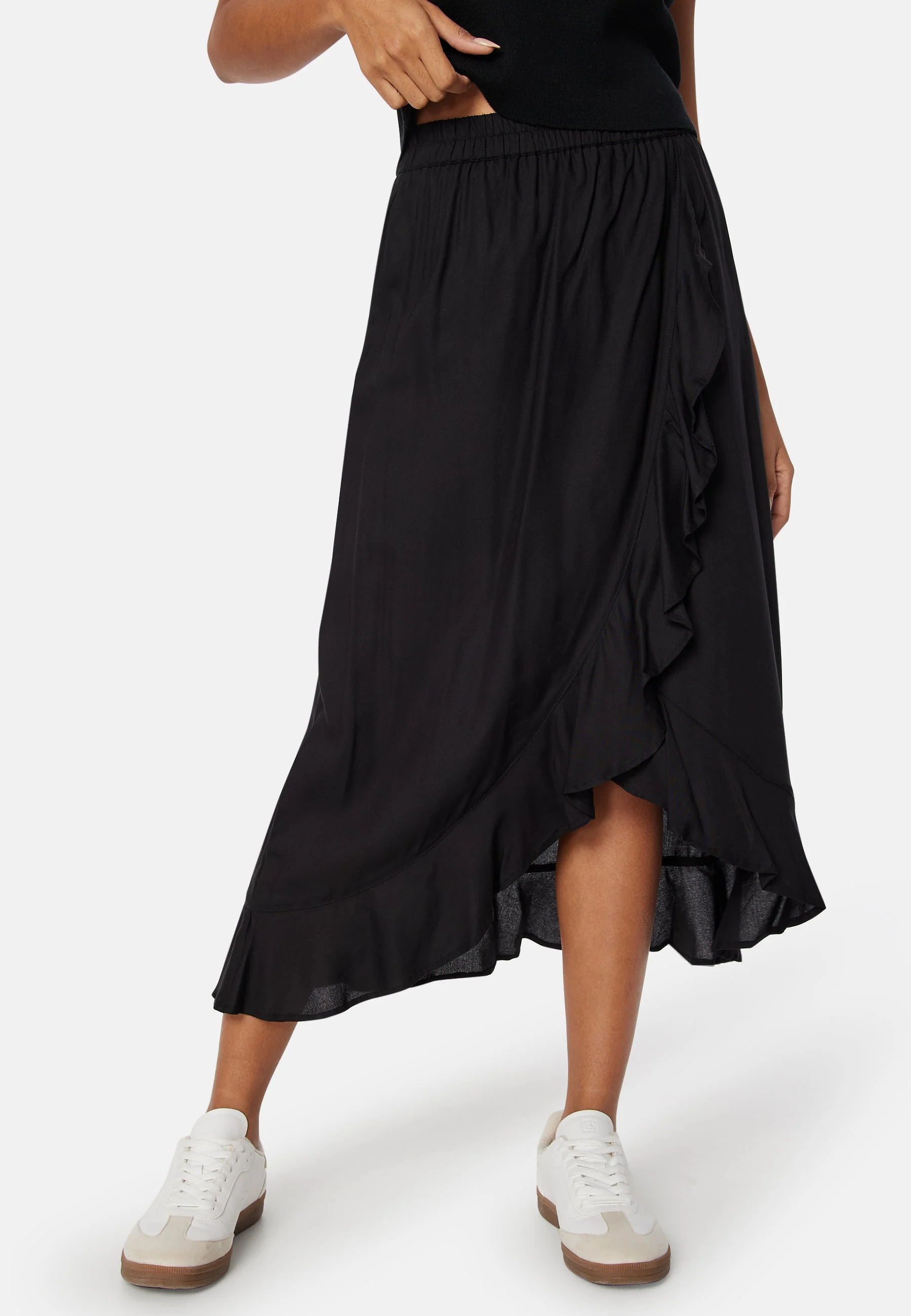 Front Wrap Viscose Skirt - Image 2