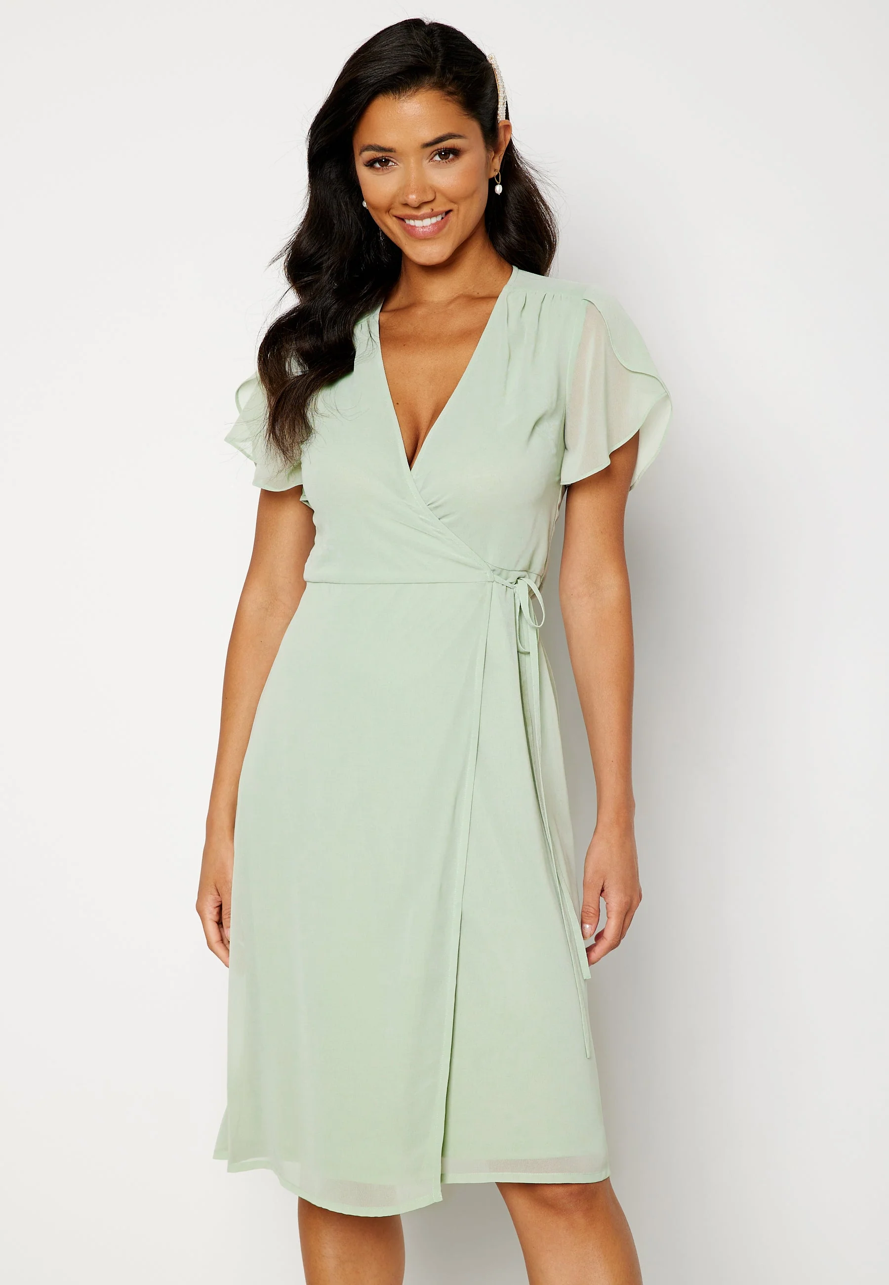 Grienne Wrap Midi Dress - Image 2