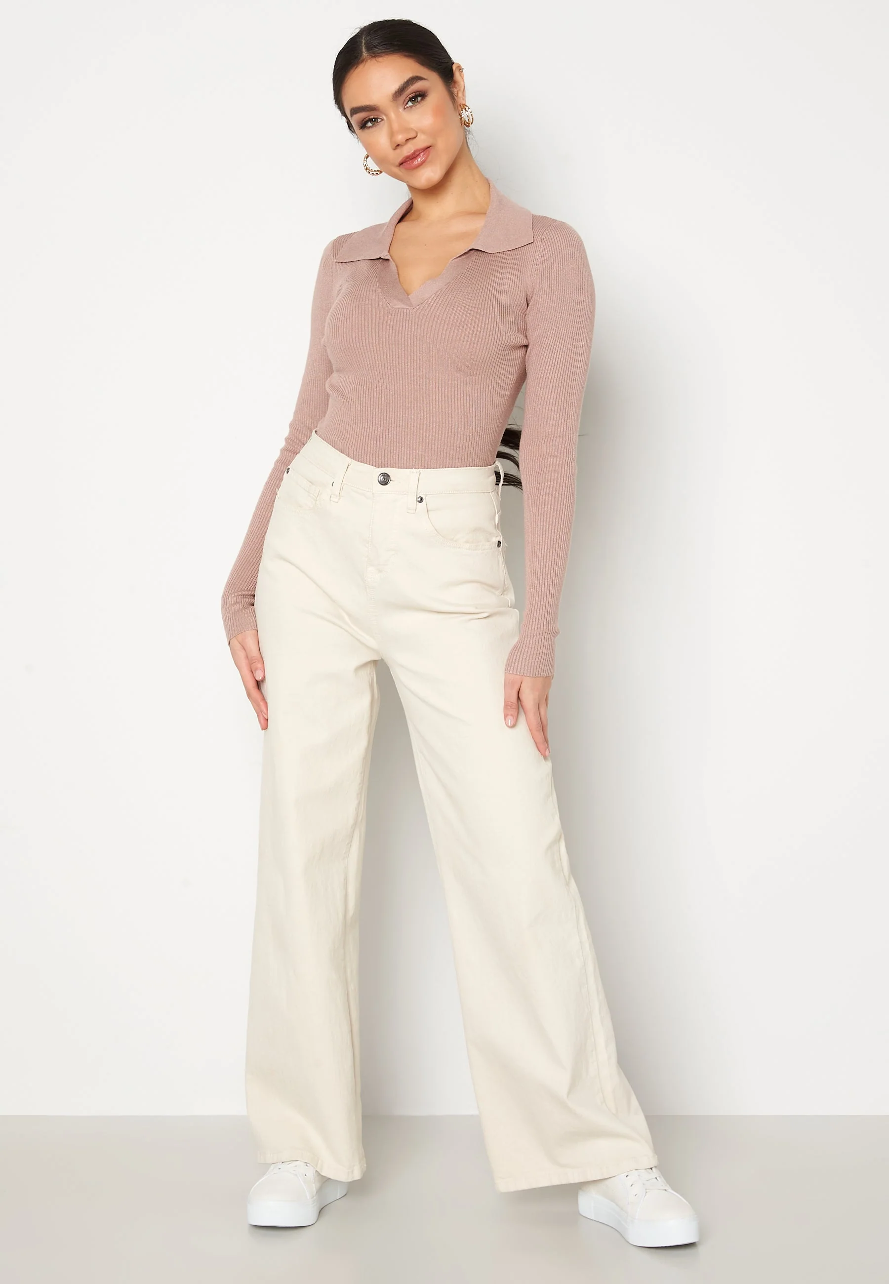 Hartley LS V-Neck Polo Knit - Image 2