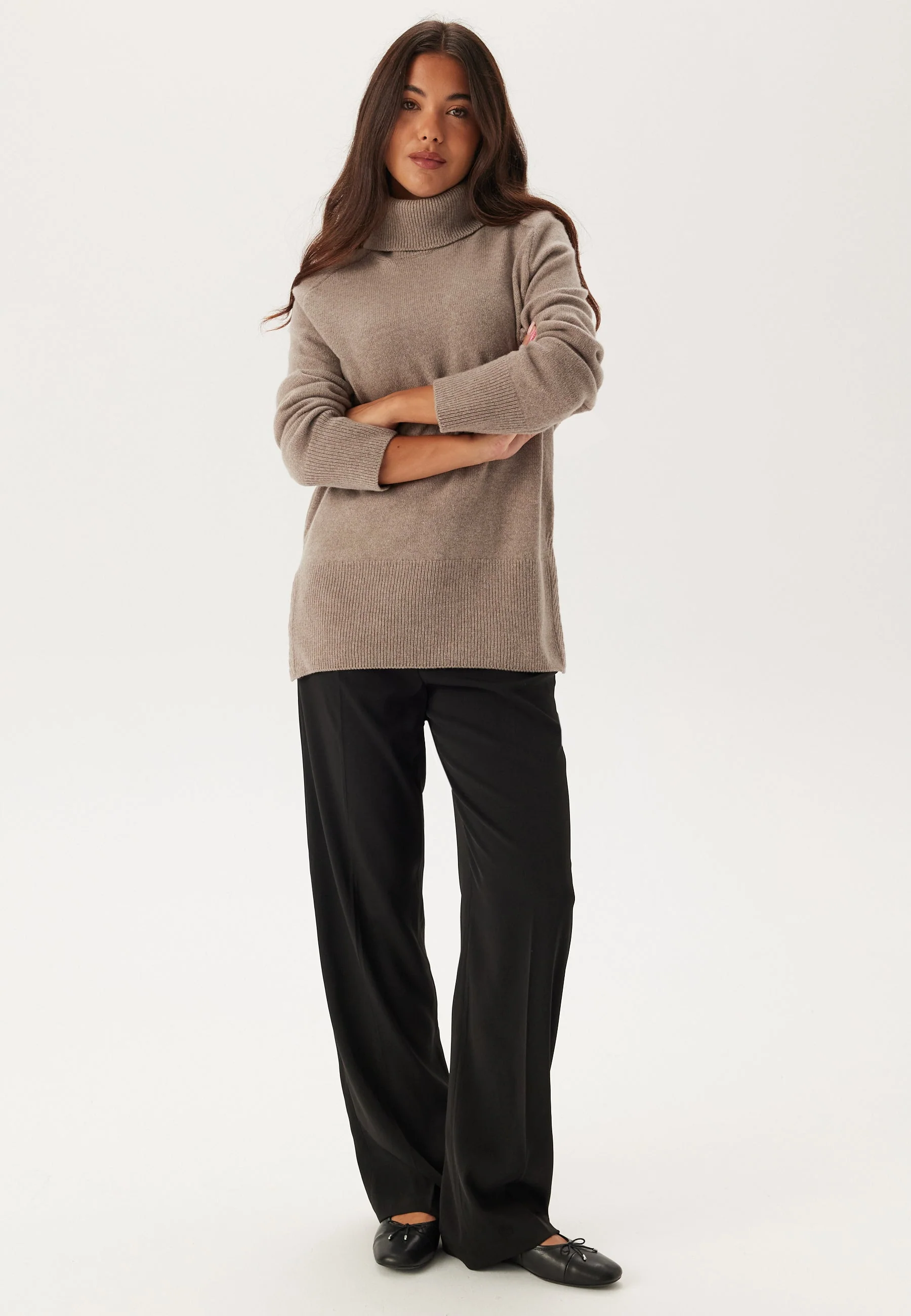 Herringbone Detail Rollneck - Image 3