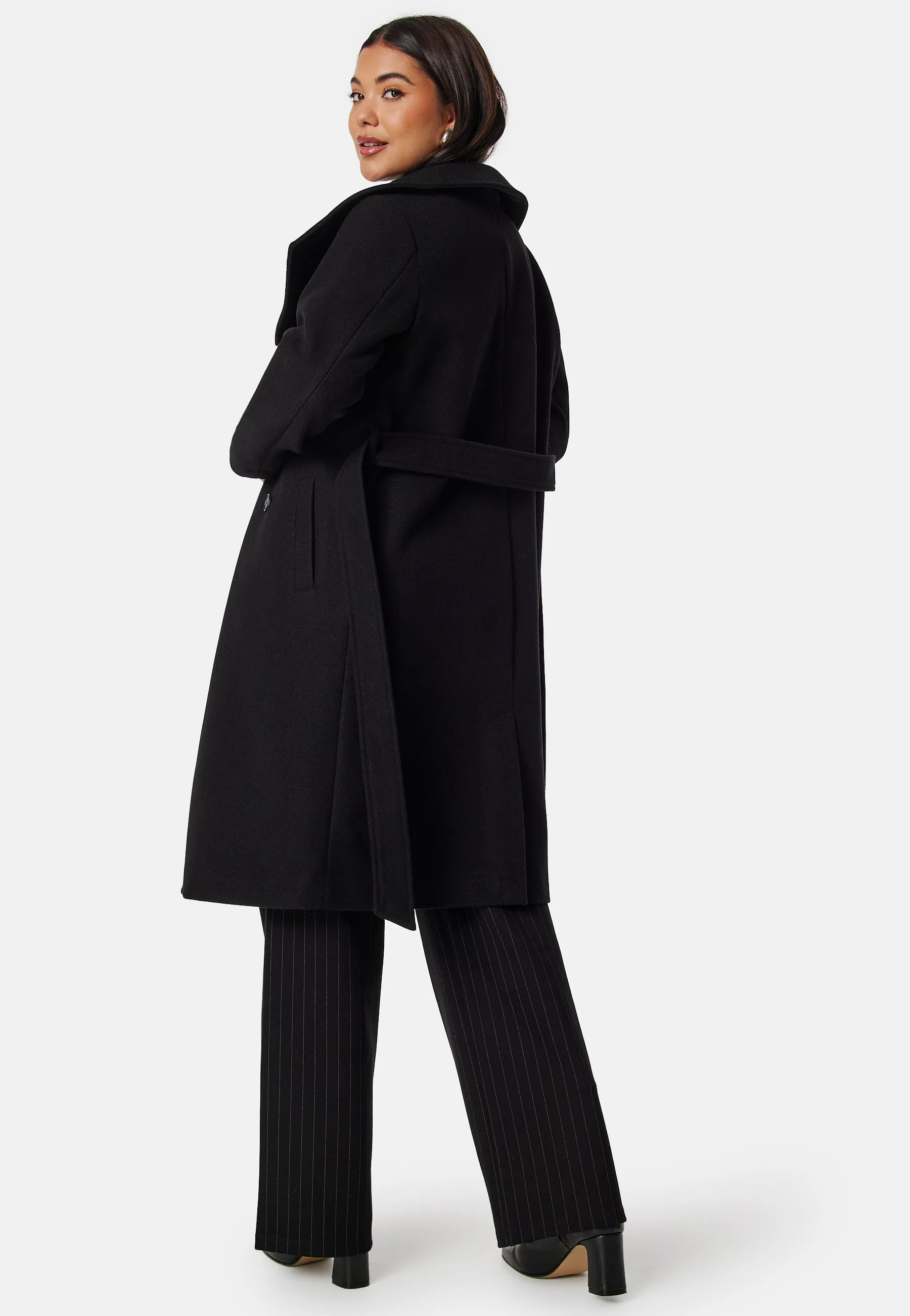 High Neck Midi Coat - Image 4