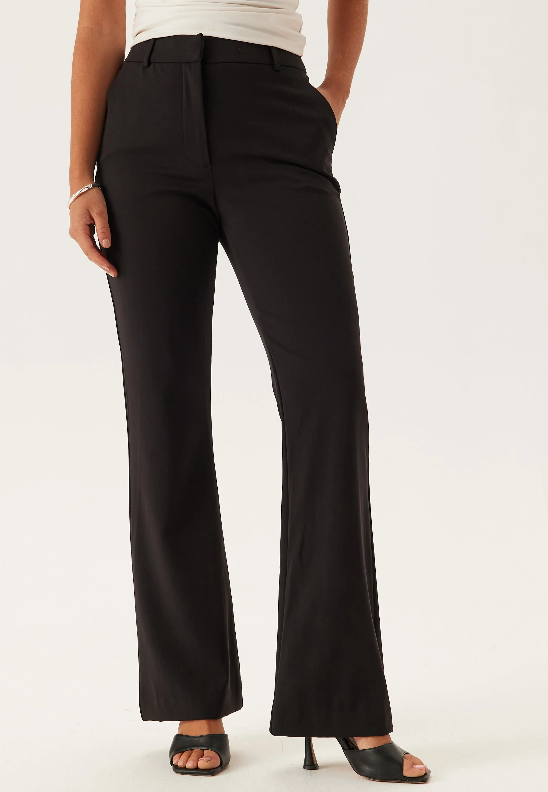 High Waist Flared Suit Trousers - Image 3