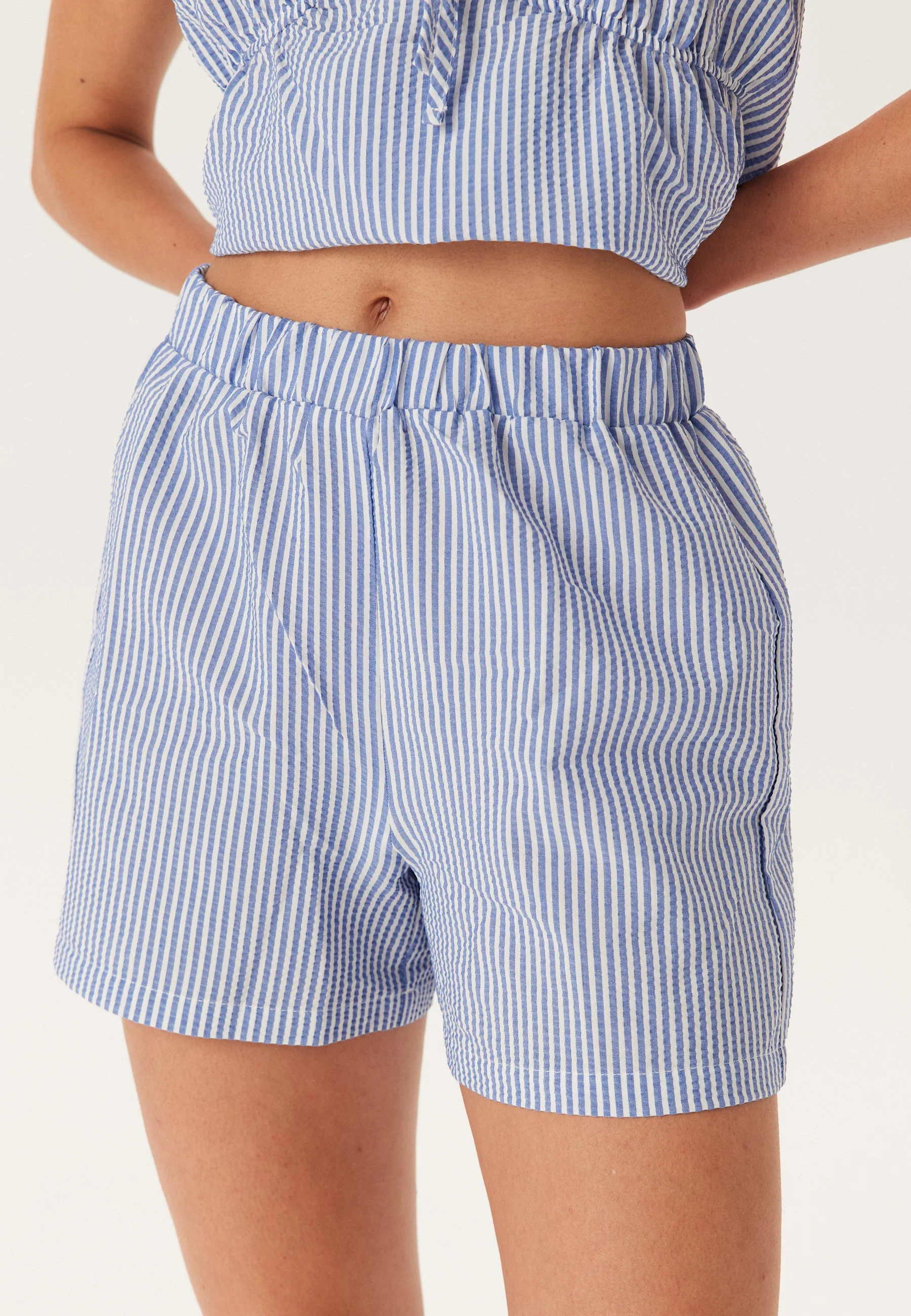 High Waist Striped Shorts - Image 3