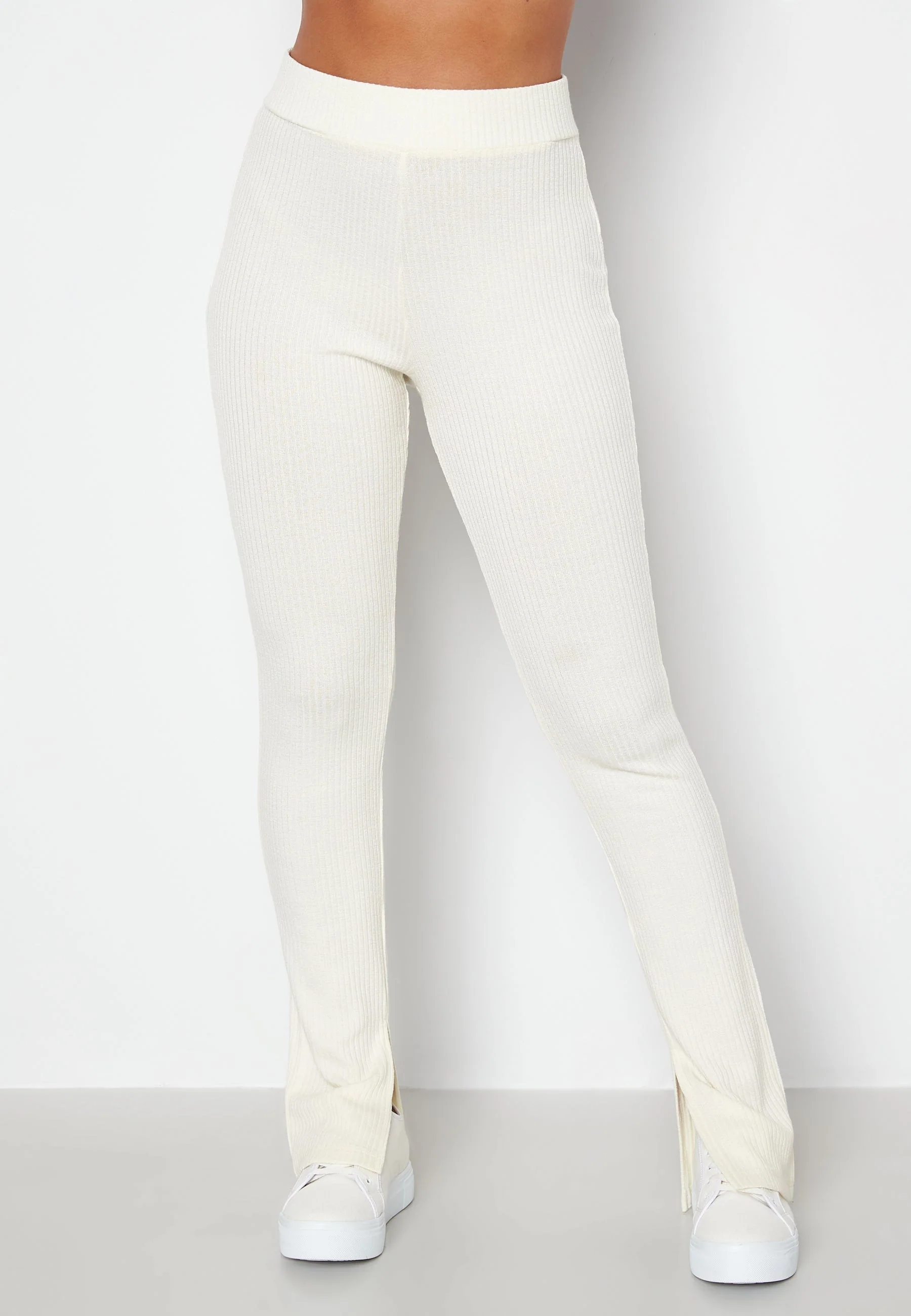 Ilse fine knitted slit pants