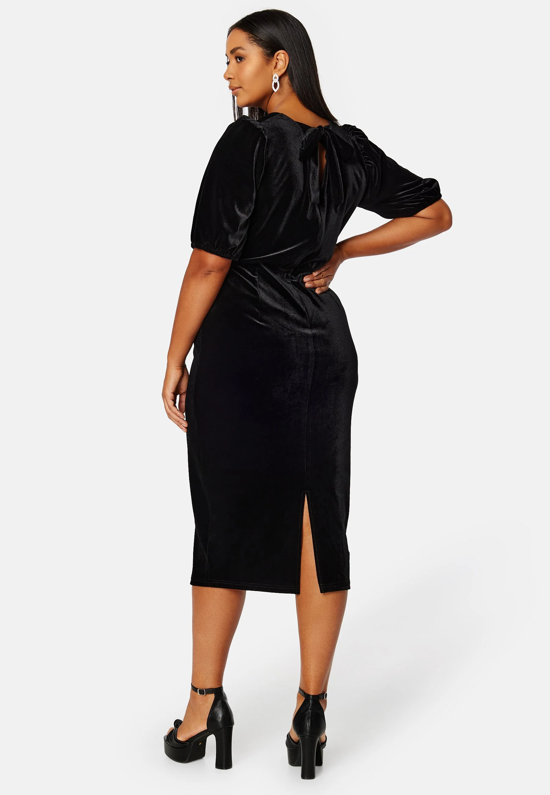 Irse Velvet Midi Dress - Image 6