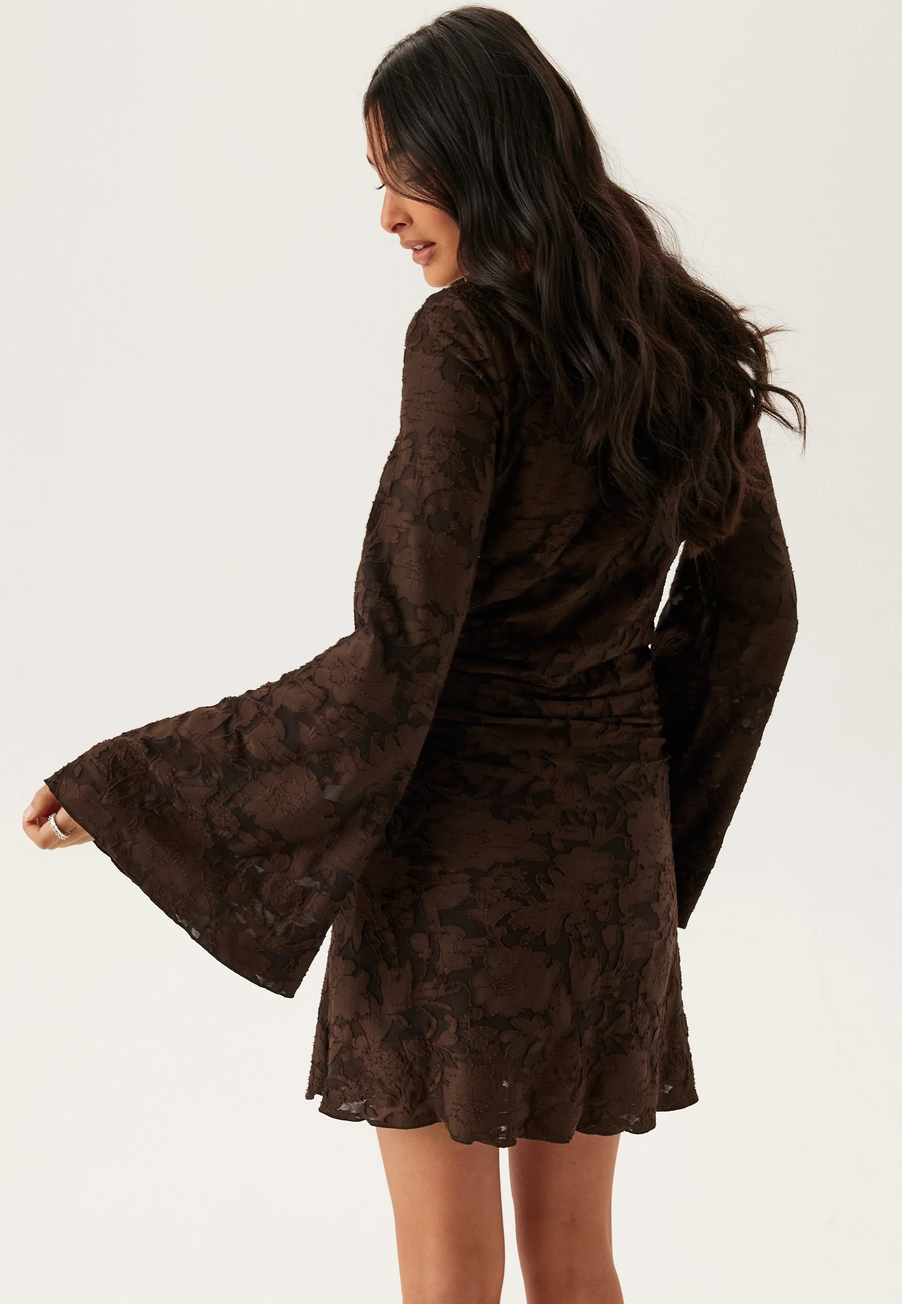 Jacquard Stretch Short Dress - Image 2