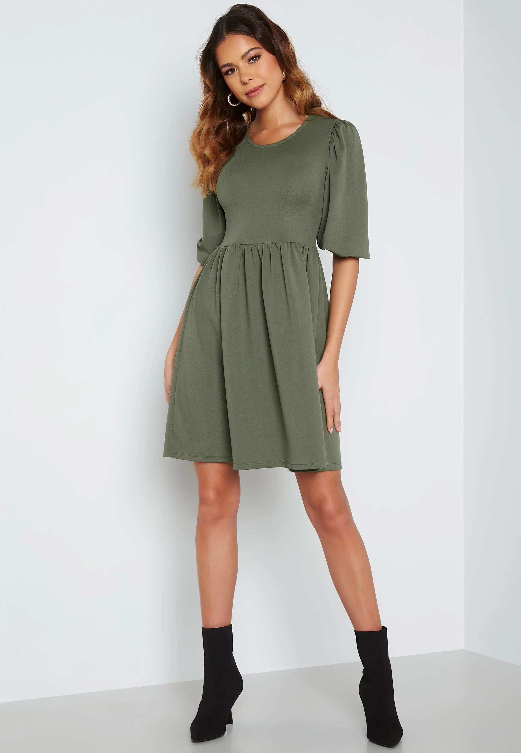 Jade puff sleeve dress - Image 3