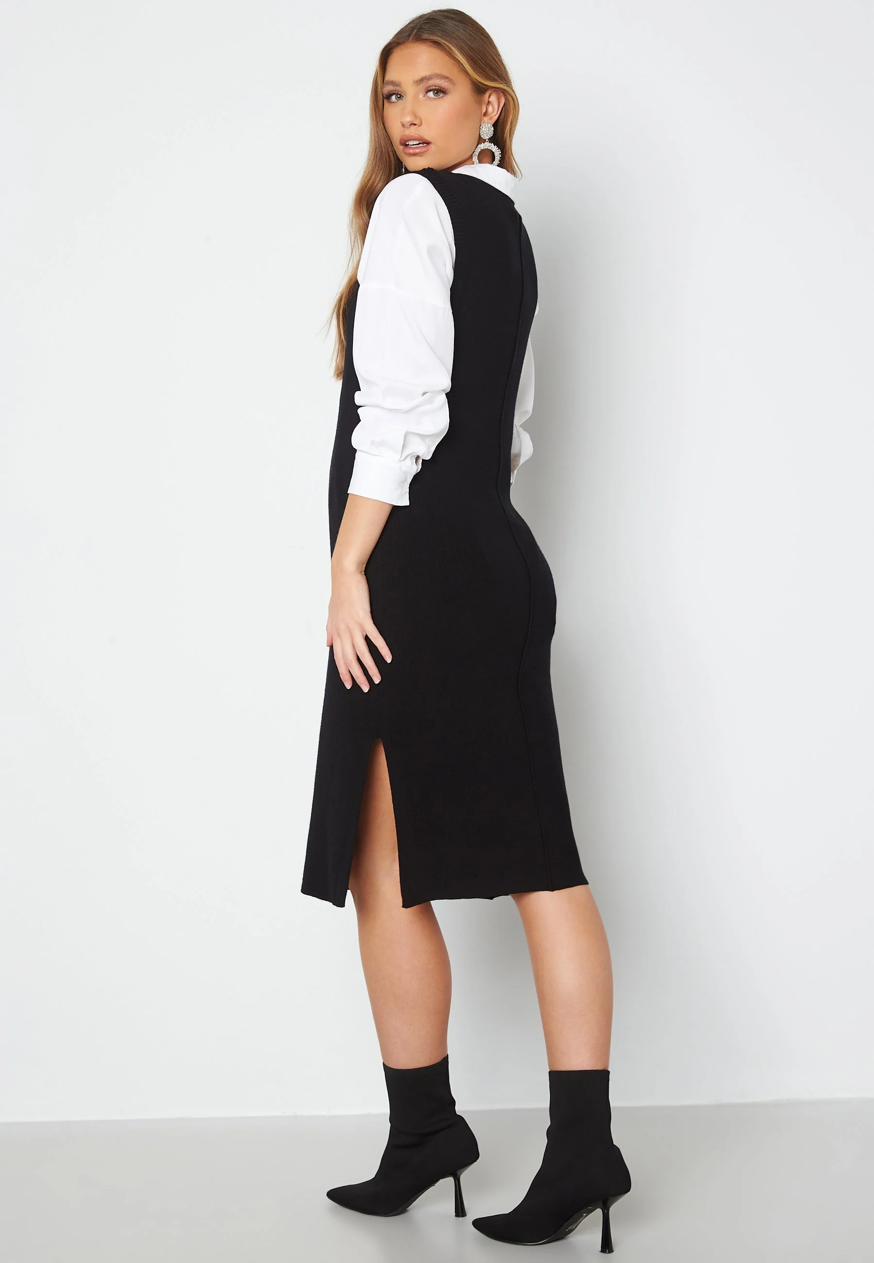 Jolene fine knitted vest dress - Image 2